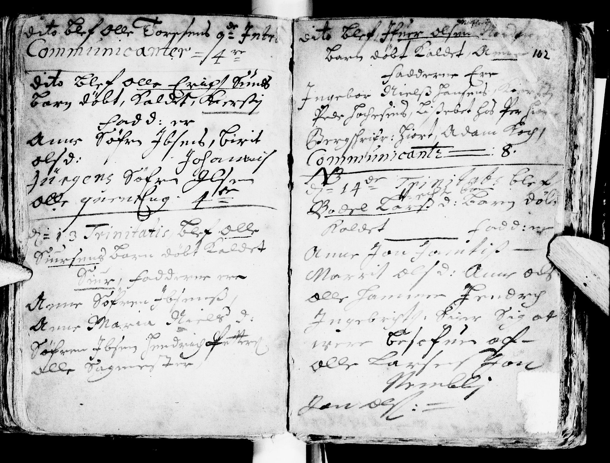 Ministerialprotokoller, klokkerbøker og fødselsregistre - Sør-Trøndelag, AV/SAT-A-1456/681/L0923: Ministerialbok nr. 681A01, 1691-1700, s. 102
