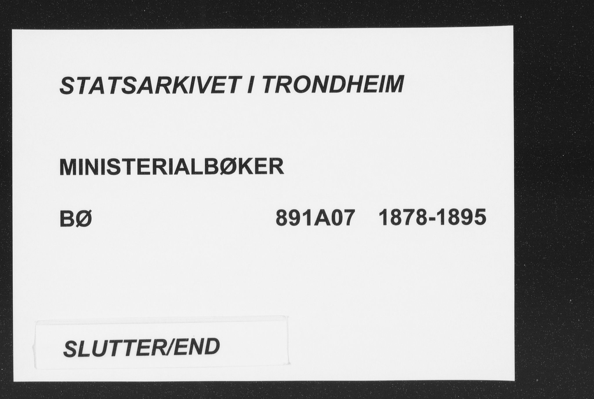 Ministerialprotokoller, klokkerbøker og fødselsregistre - Nordland, AV/SAT-A-1459/891/L1302: Ministerialbok nr. 891A07, 1878-1895