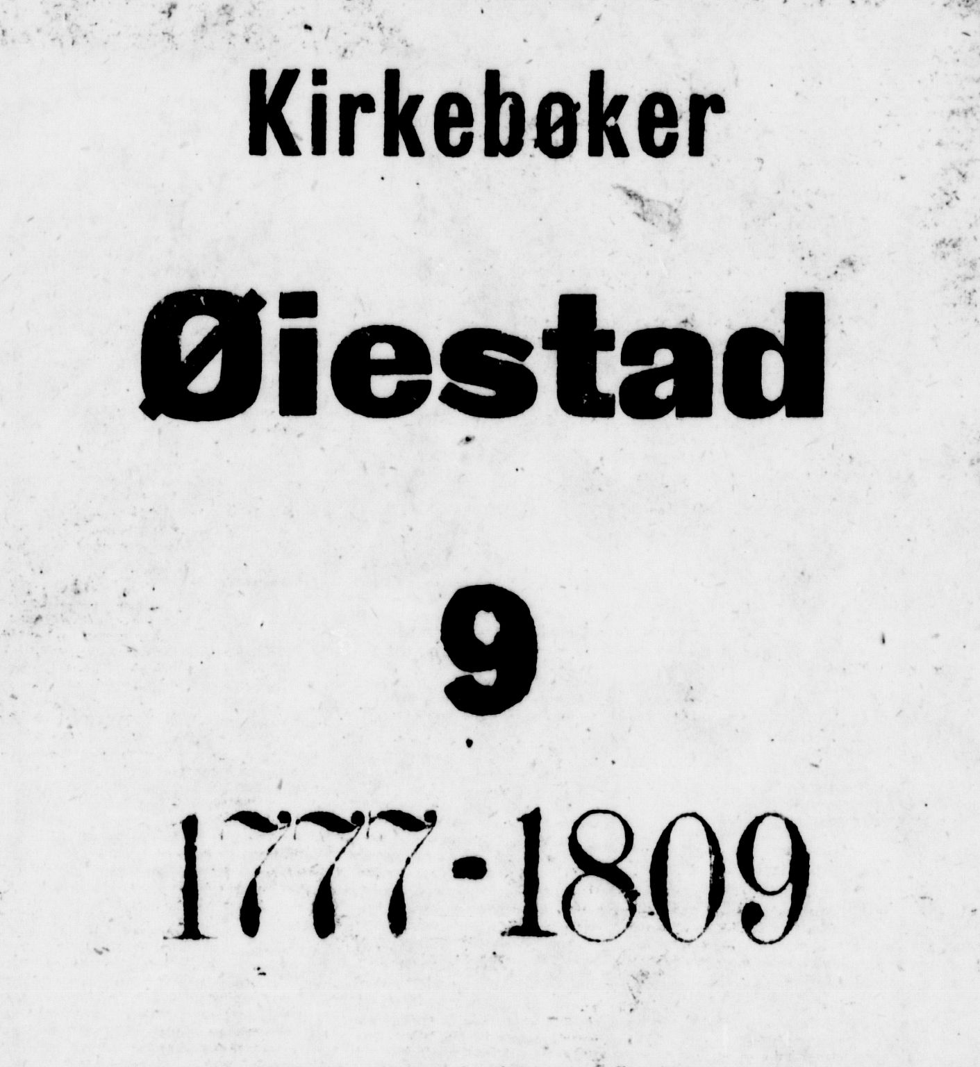 Øyestad sokneprestkontor, SAK/1111-0049/F/Fa/L0008: Ministerialbok nr. A 8, 1777-1804