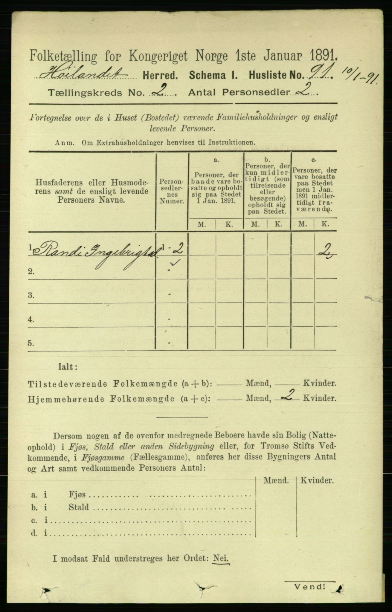 RA, Folketelling 1891 for 1651 Hølonda herred, 1891, s. 823