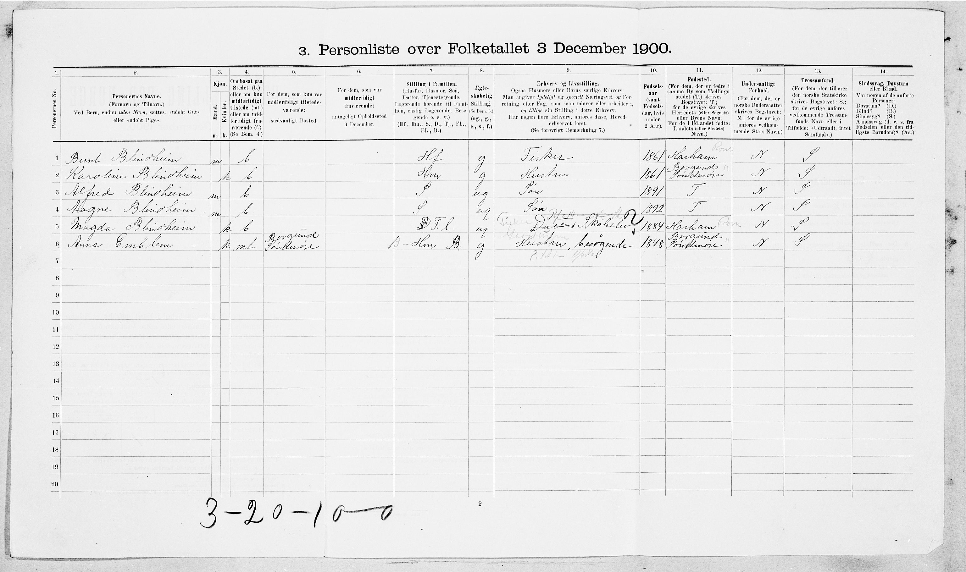 SAT, Folketelling 1900 for 1501 Ålesund kjøpstad, 1900, s. 4847