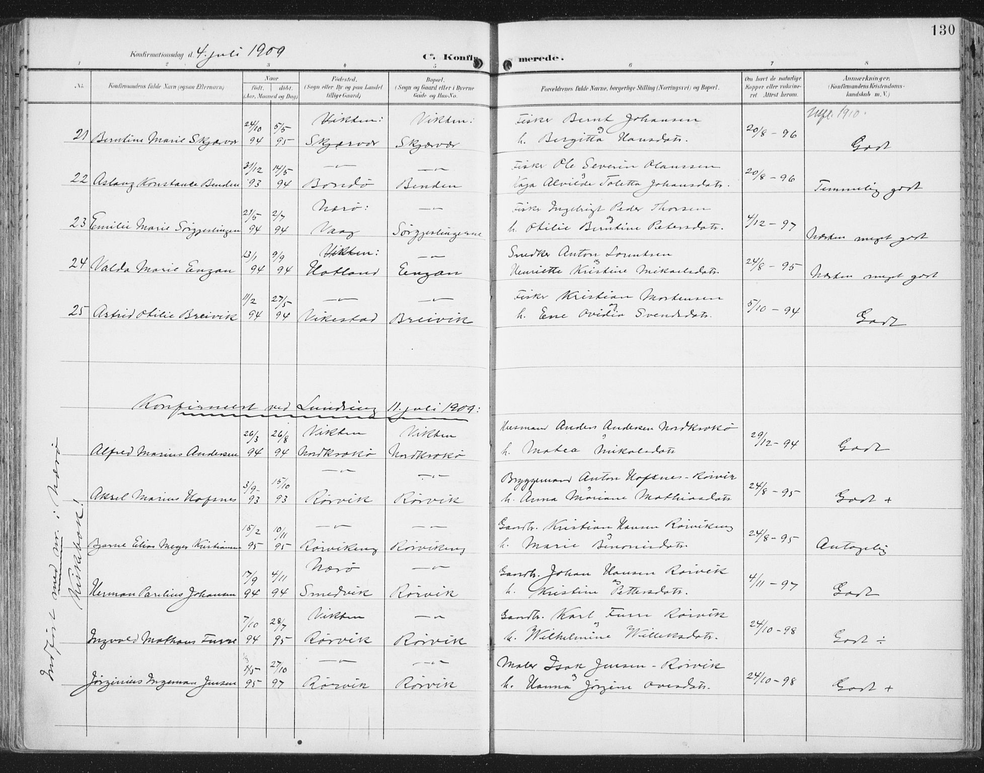 Ministerialprotokoller, klokkerbøker og fødselsregistre - Nord-Trøndelag, SAT/A-1458/786/L0688: Ministerialbok nr. 786A04, 1899-1912, s. 130