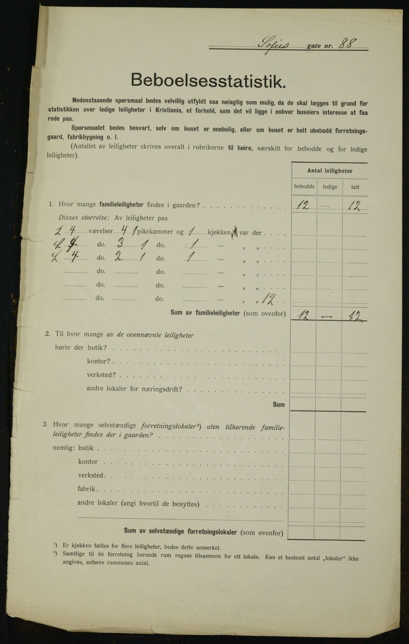 OBA, Kommunal folketelling 1.2.1912 for Kristiania, 1912, s. 99643