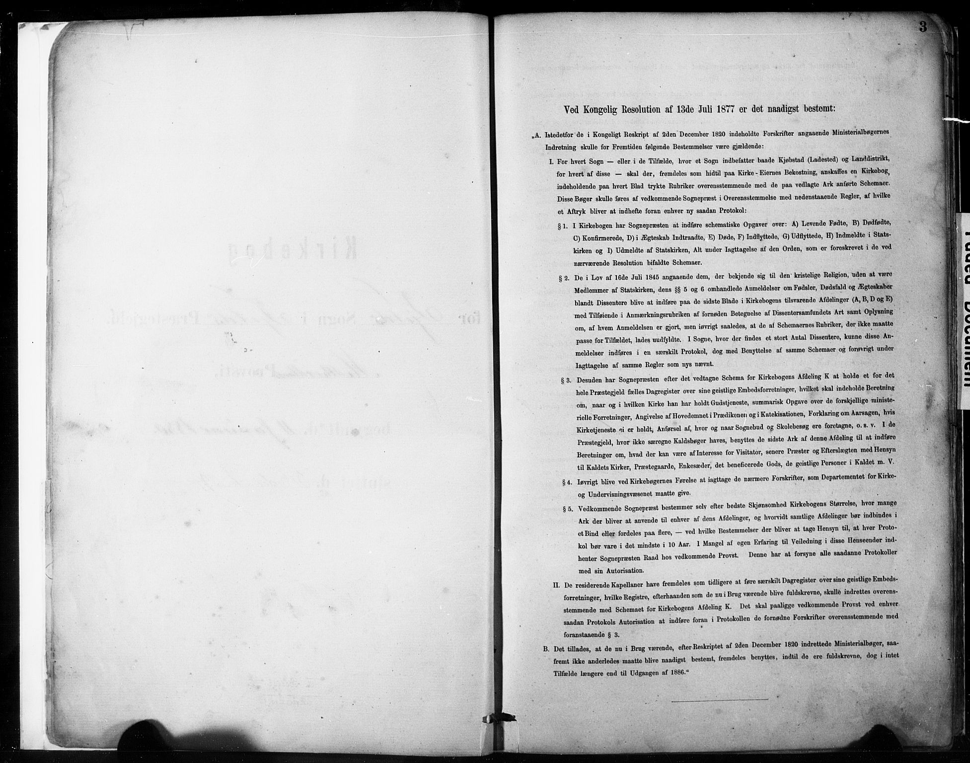 Fjell sokneprestembete, SAB/A-75301/H/Hab: Klokkerbok nr. A 4, 1880-1899, s. 3