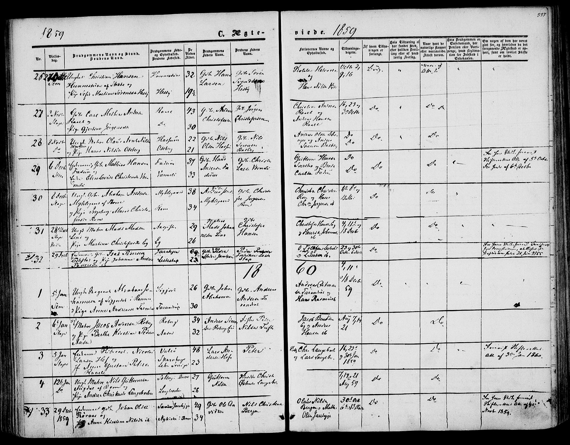 Sem kirkebøker, AV/SAKO-A-5/F/Fa/L0007: Ministerialbok nr. I 7, 1856-1865, s. 337