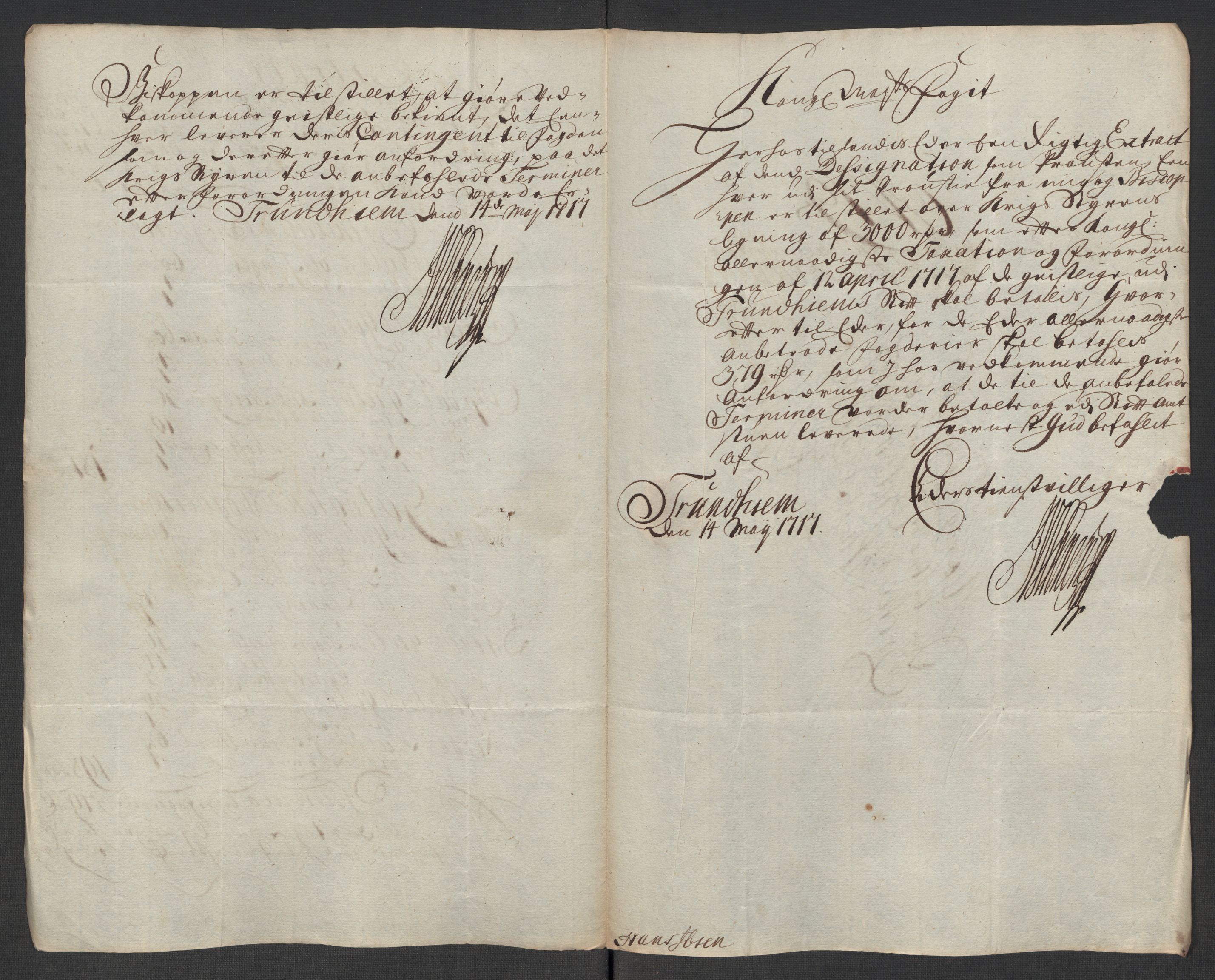Rentekammeret inntil 1814, Reviderte regnskaper, Fogderegnskap, RA/EA-4092/R60/L3969: Fogderegnskap Orkdal og Gauldal, 1717, s. 199
