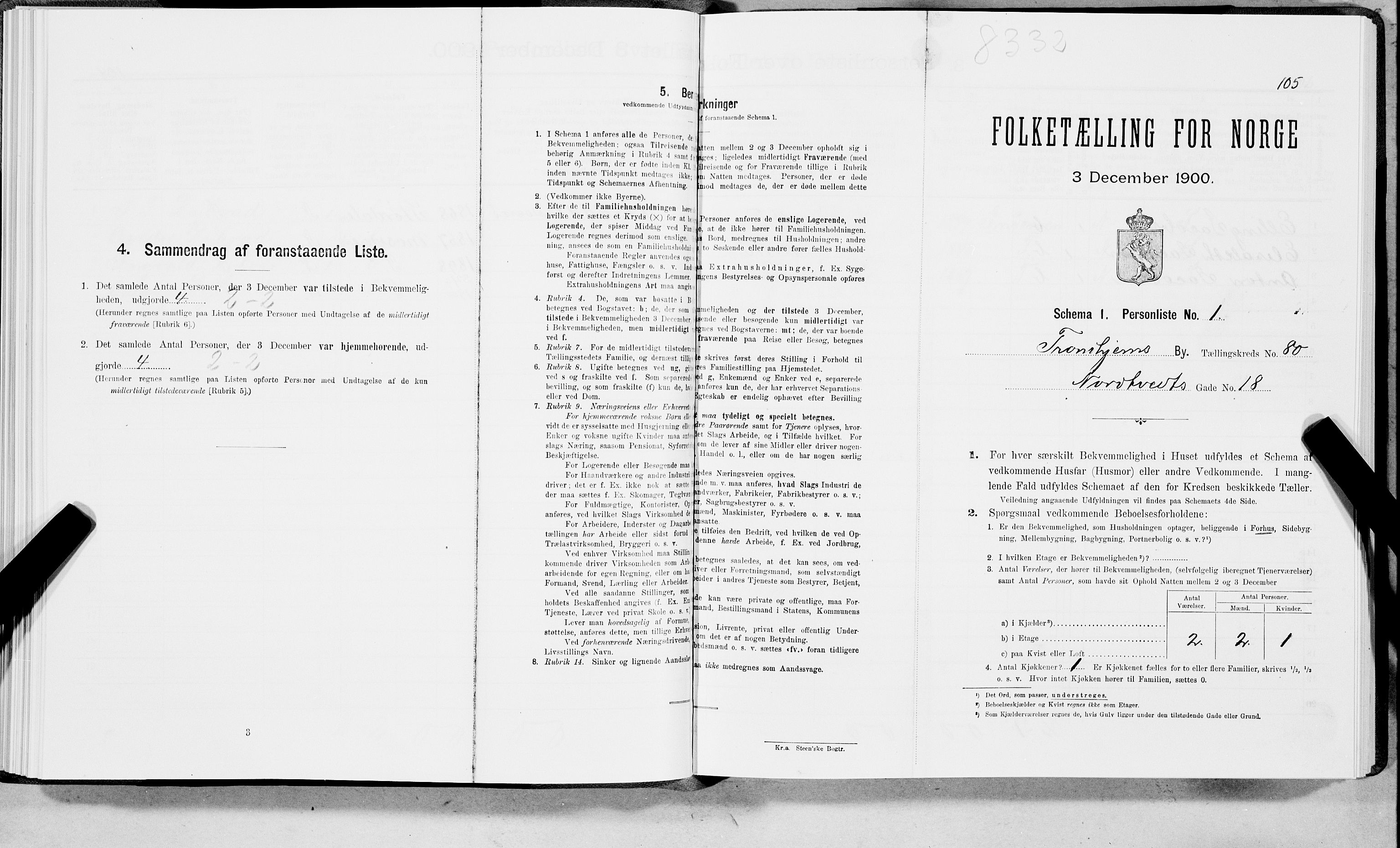SAT, Folketelling 1900 for 1601 Trondheim kjøpstad, 1900, s. 16278