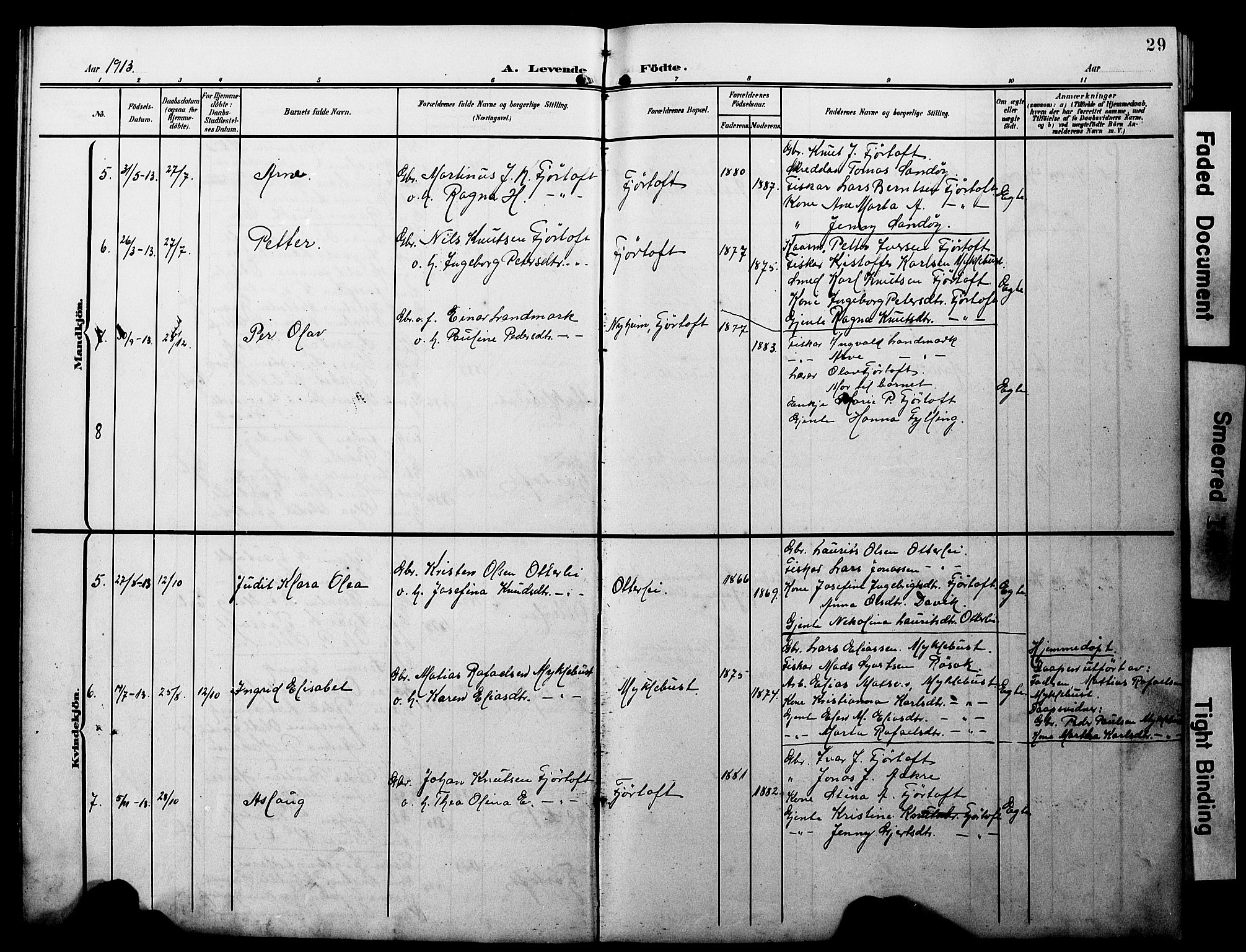 Ministerialprotokoller, klokkerbøker og fødselsregistre - Møre og Romsdal, AV/SAT-A-1454/538/L0524: Klokkerbok nr. 538C02, 1901-1931, s. 29