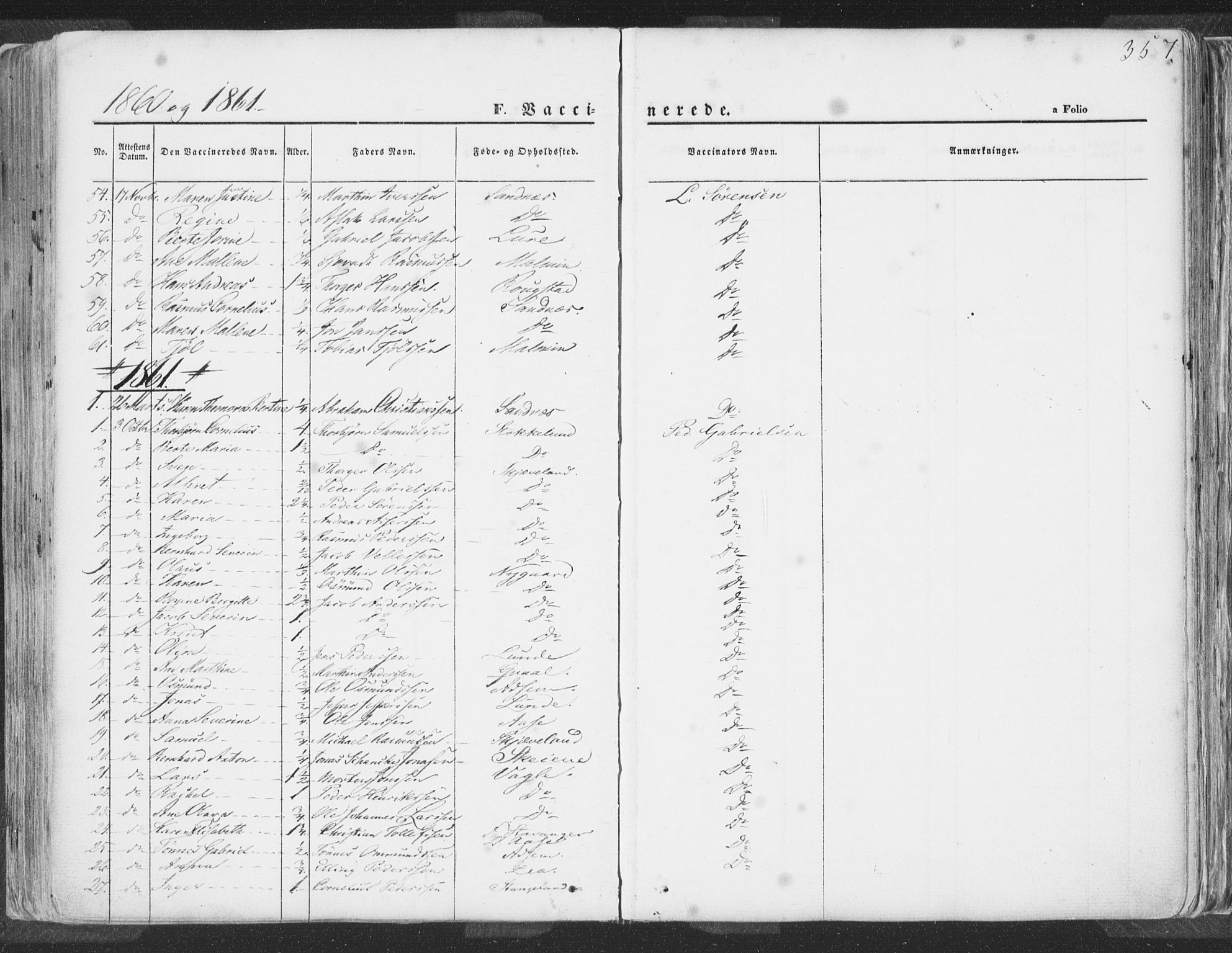 Høyland sokneprestkontor, AV/SAST-A-101799/001/30BA/L0009: Ministerialbok nr. A 9.2, 1857-1877, s. 357