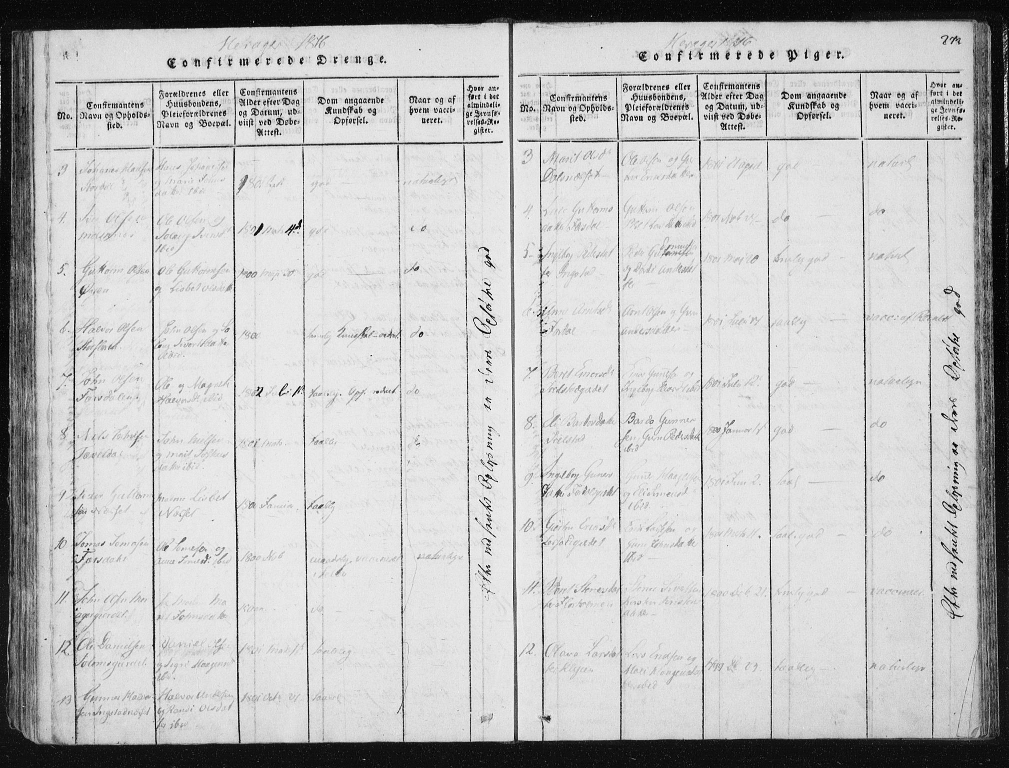 Ministerialprotokoller, klokkerbøker og fødselsregistre - Nord-Trøndelag, SAT/A-1458/709/L0061: Ministerialbok nr. 709A08 /4, 1815-1819, s. 272