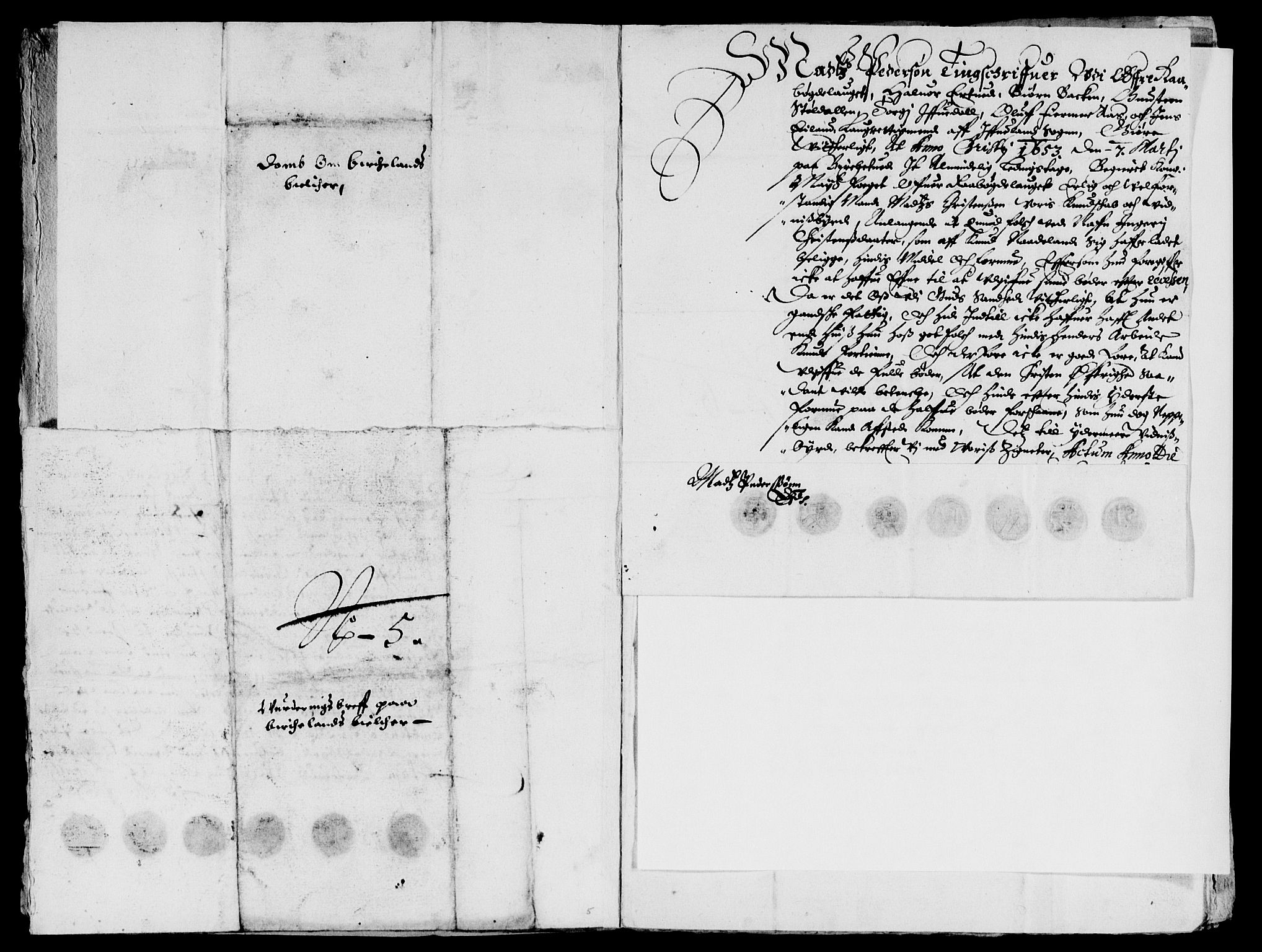 Rentekammeret inntil 1814, Reviderte regnskaper, Lensregnskaper, AV/RA-EA-5023/R/Rb/Rbq/L0041: Nedenes len. Mandals len. Råbyggelag., 1651-1653