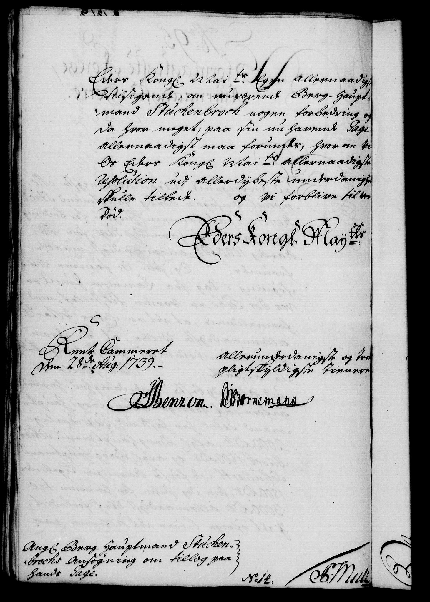 Rentekammeret, Kammerkanselliet, RA/EA-3111/G/Gf/Gfa/L0022: Norsk relasjons- og resolusjonsprotokoll (merket RK 52.22), 1739, s. 693