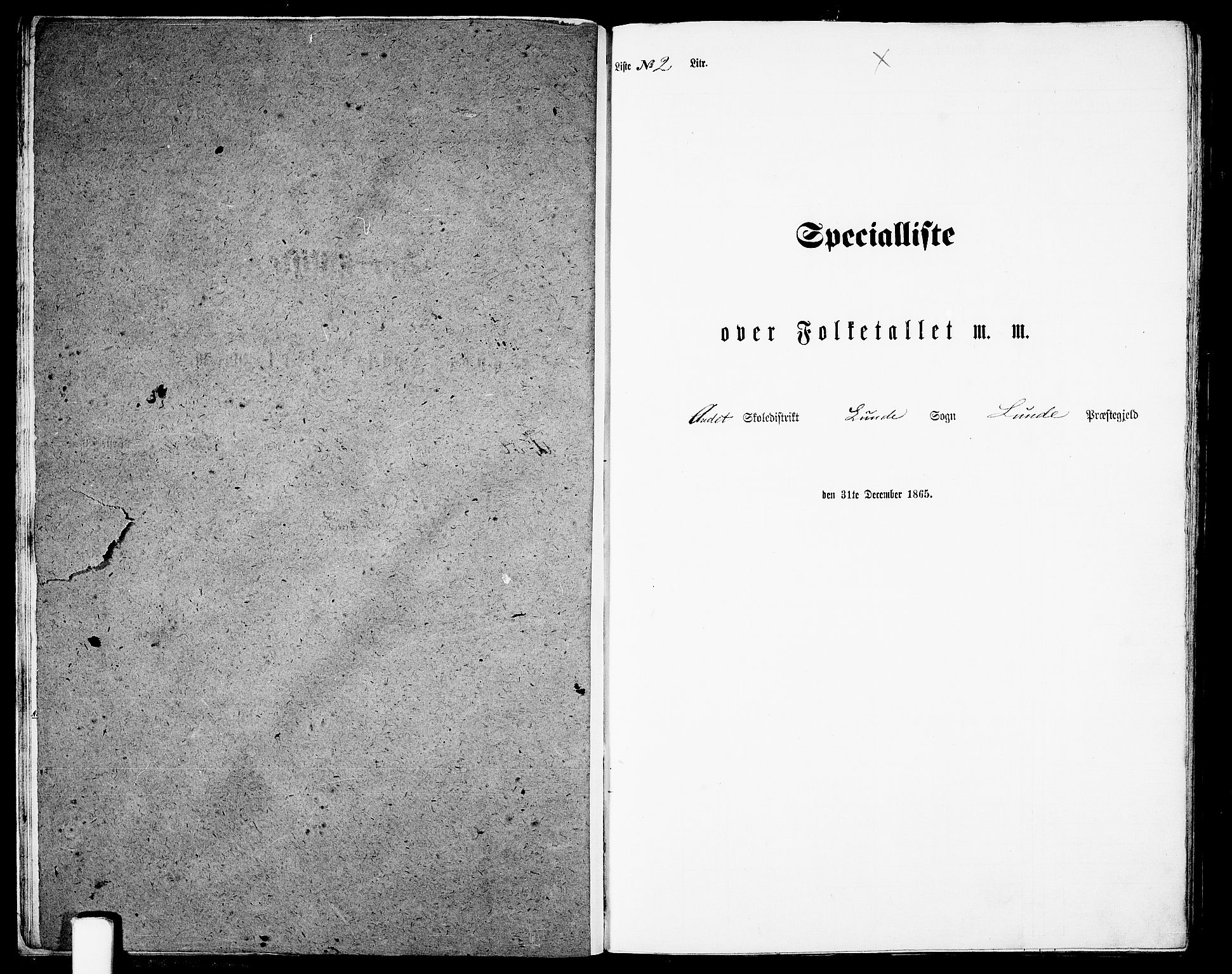 RA, Folketelling 1865 for 1112P Lund prestegjeld, 1865, s. 20