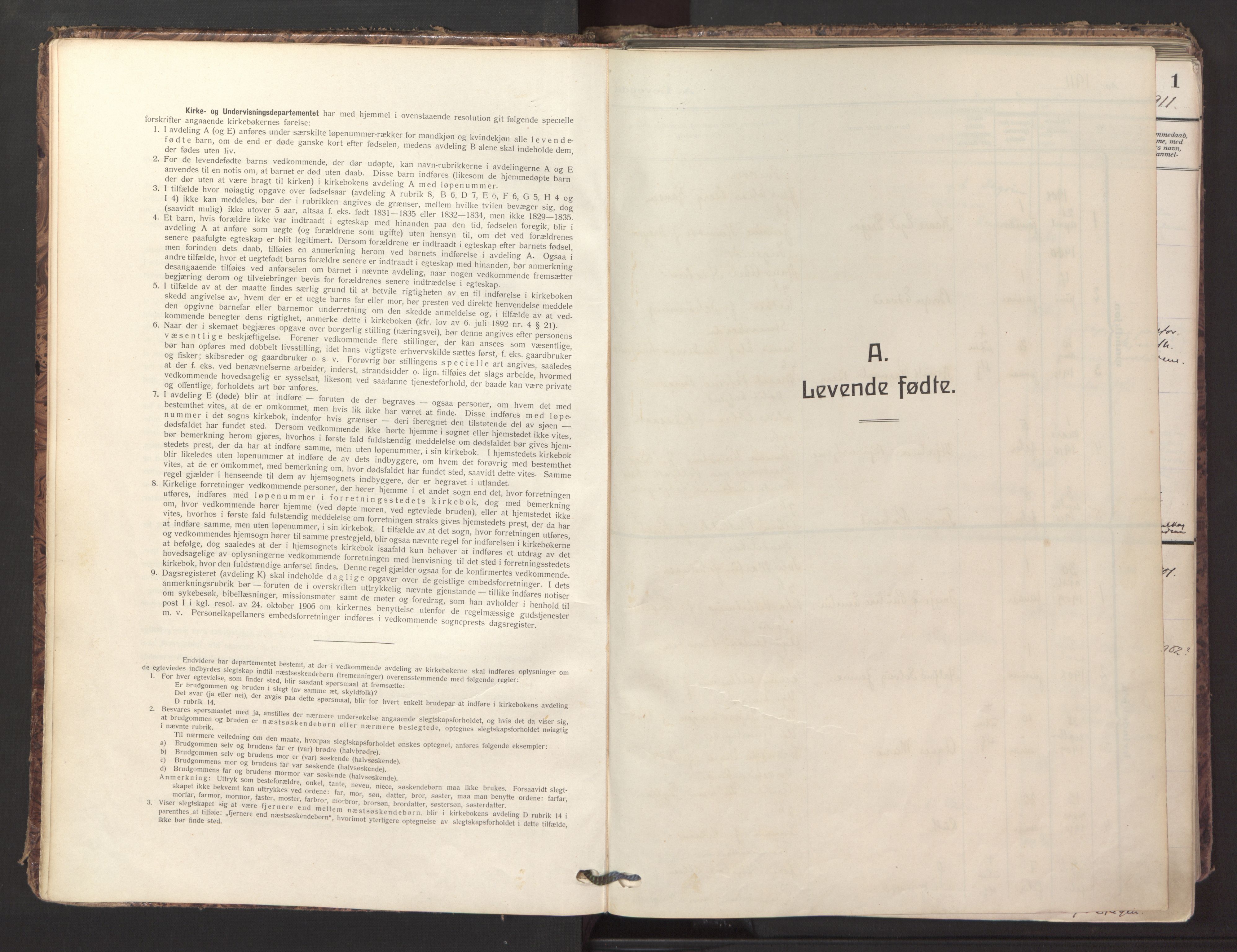 Ministerialprotokoller, klokkerbøker og fødselsregistre - Nordland, SAT/A-1459/871/L1001: Ministerialbok nr. 871A17, 1911-1921