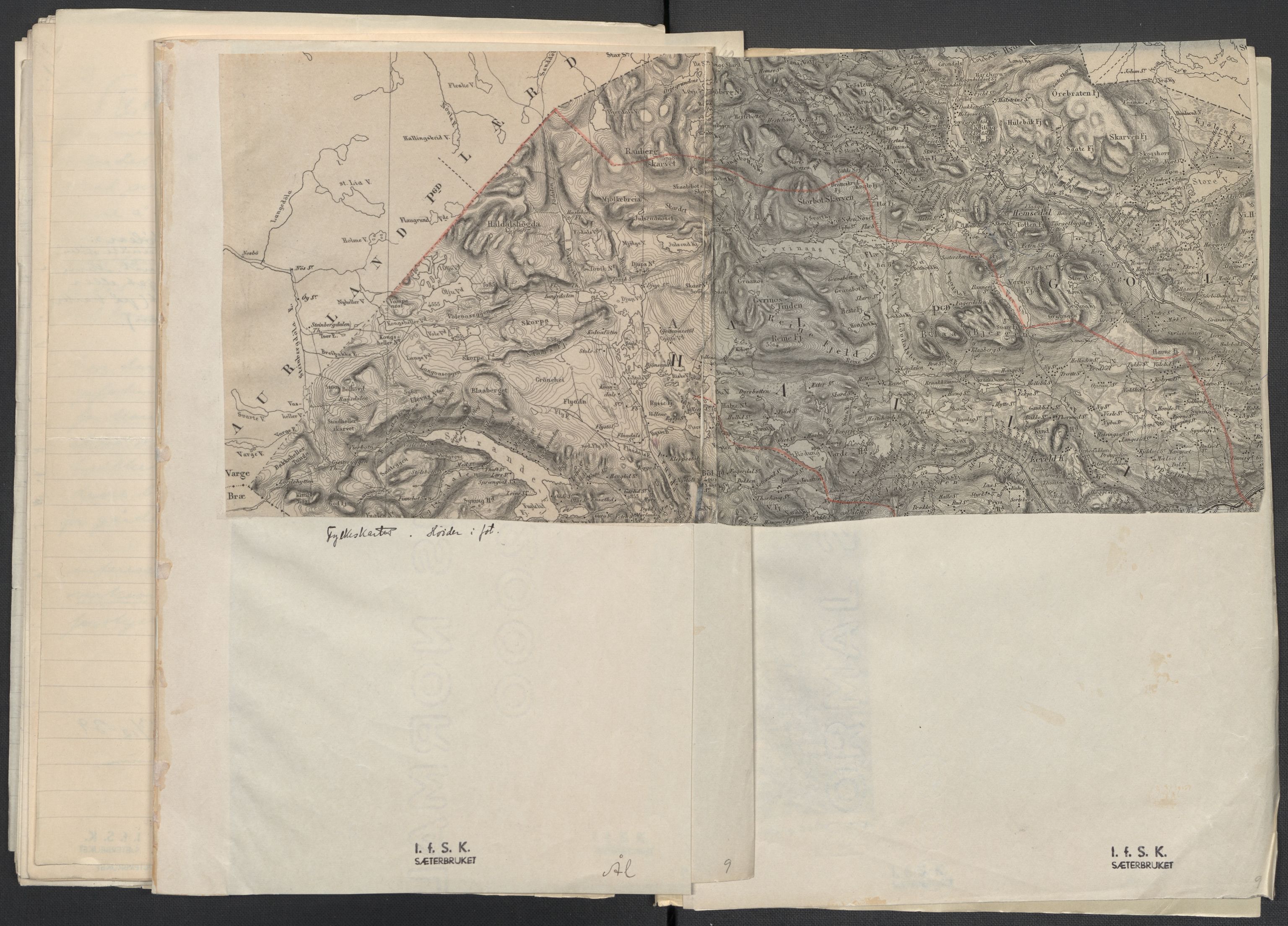 Instituttet for sammenlignende kulturforskning, AV/RA-PA-0424/F/Fc/L0006/0001: Eske B6: / Buskerud (perm XIII), 1934-1936