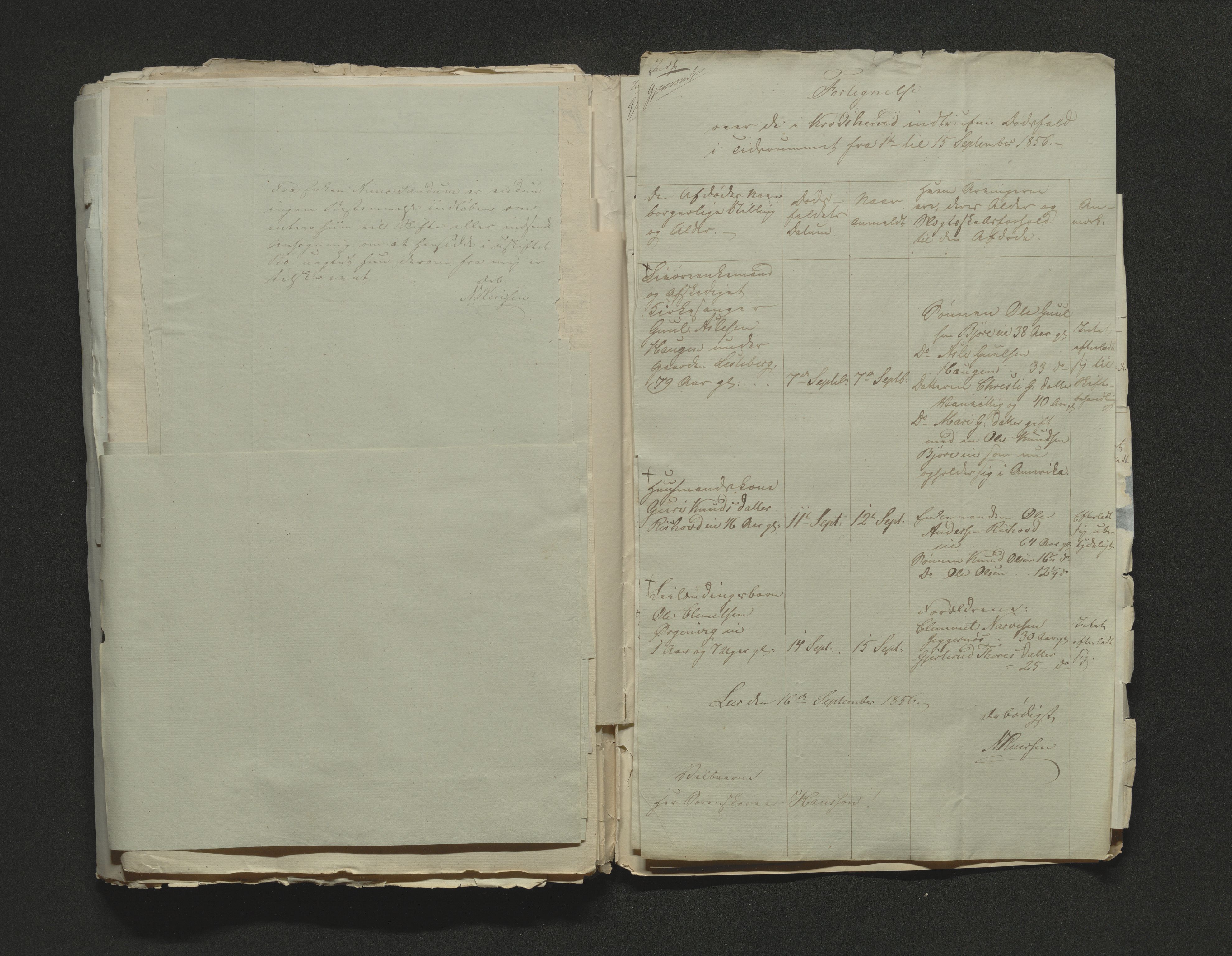 Eiker, Modum og Sigdal sorenskriveri, AV/SAKO-A-123/H/Ha/Hab/L0009: Dødsfallsmeldinger, 1854-1857, s. 388