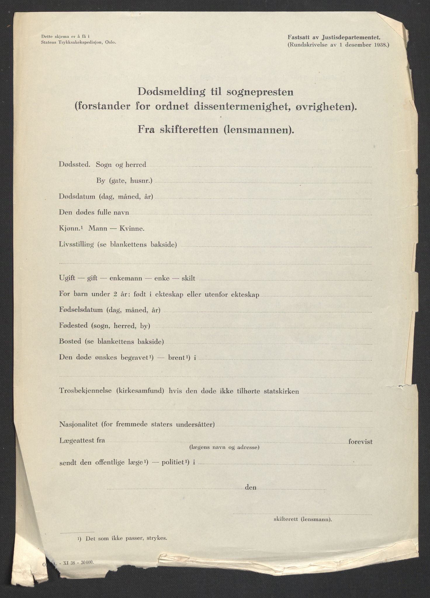 Vinje lensmannskontor, SAKO/A-578/H/Ha/L0001: Dødsanmeldelsesprotokoll , 1933-1942