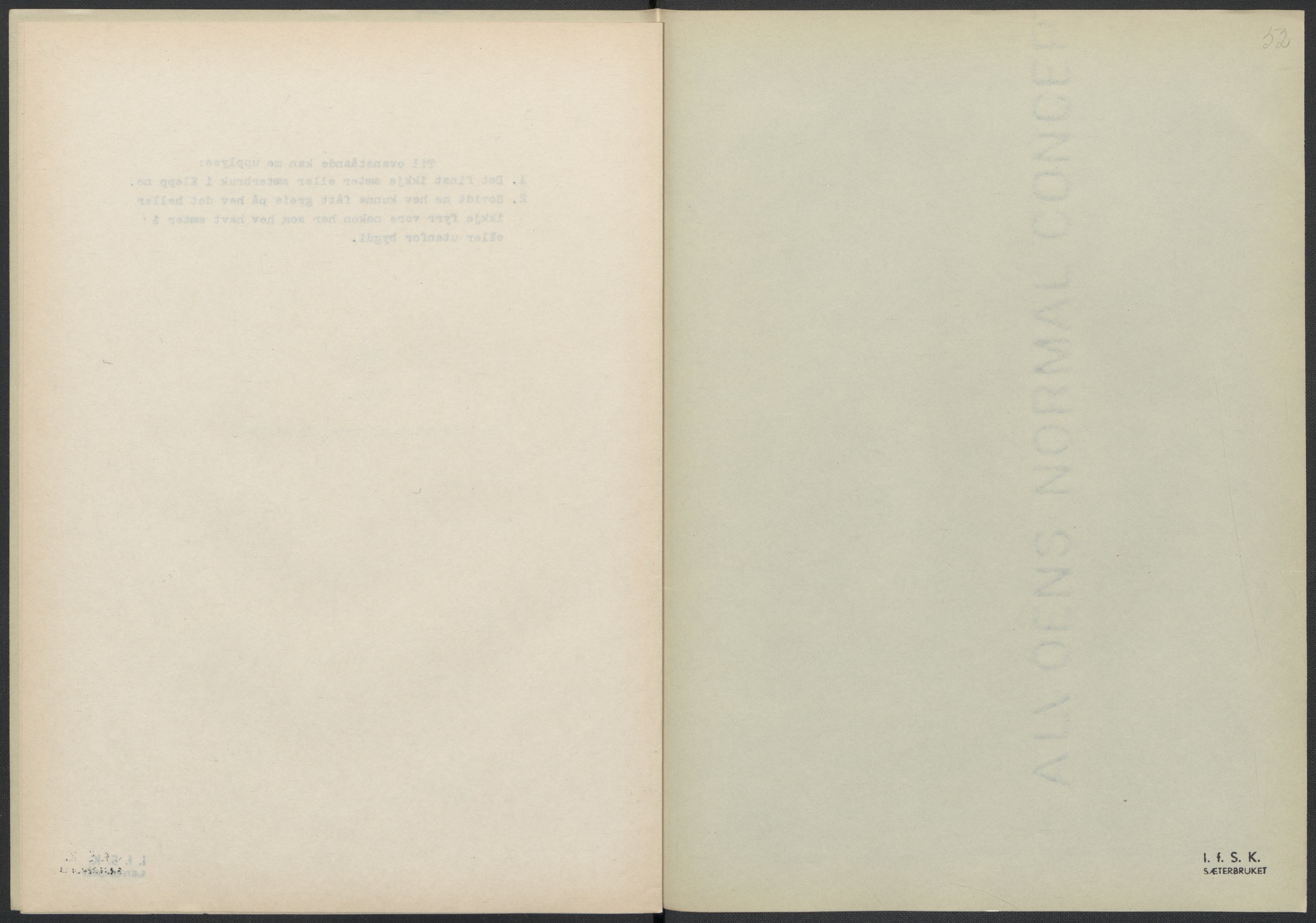 Instituttet for sammenlignende kulturforskning, AV/RA-PA-0424/F/Fc/L0009/0001: Eske B9: / Rogaland (perm XXII), 1932-1935, s. 52