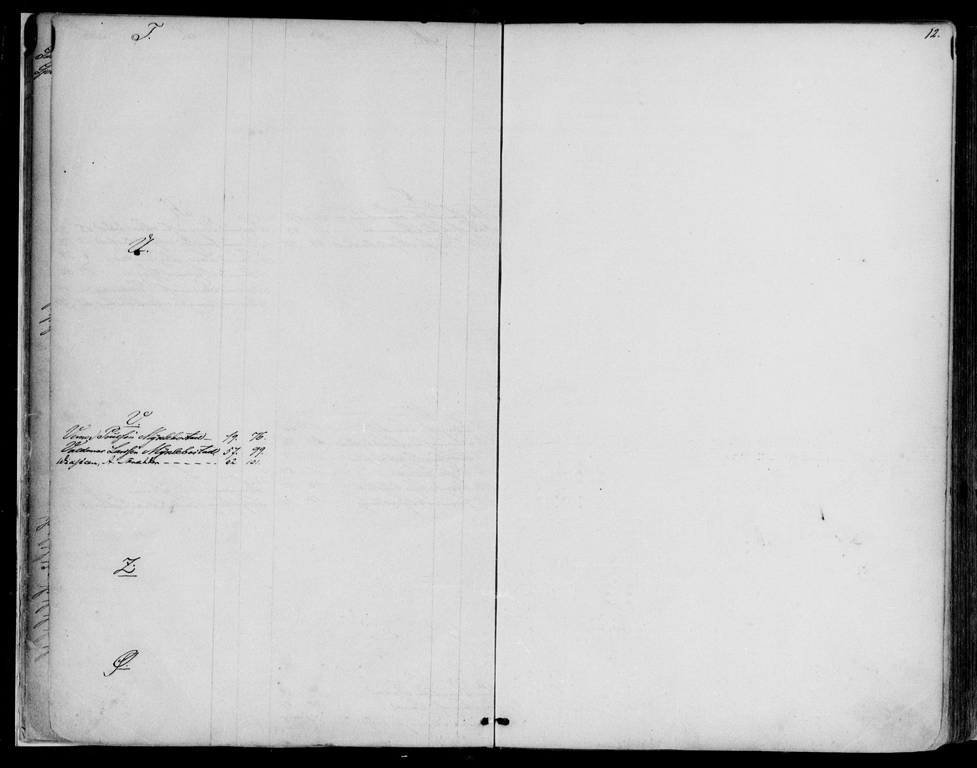 Nordfjord sorenskriveri, SAB/A-2801/02/02a/02ae/L0001: Panteregister nr. II.A.e.1, 1861-1908, s. 12