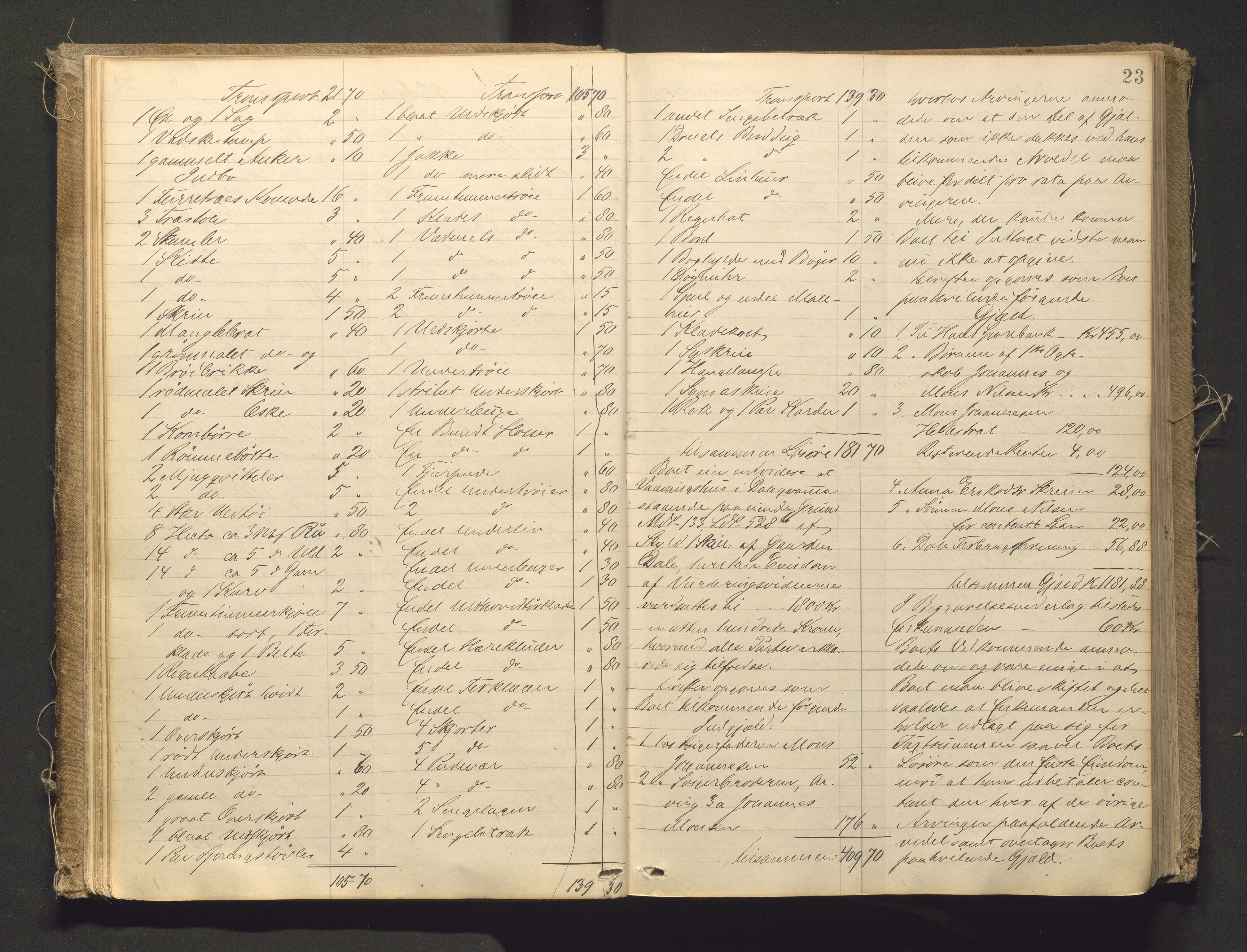 Lensmannen i Bruvik, SAB/A-31301/0006/L0003: Registreringsprotokoll, 1884-1911, s. 22b-23a