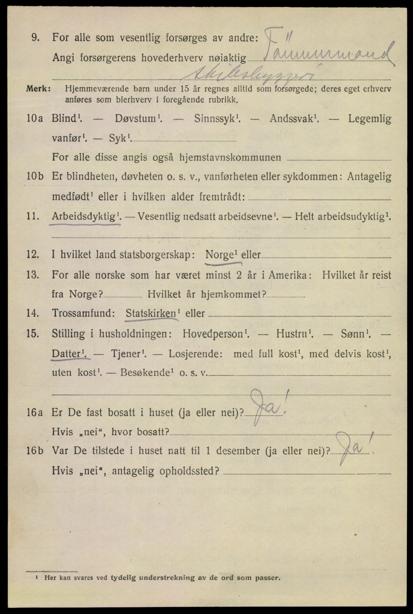 SAKO, Folketelling 1920 for 0801 Kragerø kjøpstad, 1920, s. 12022