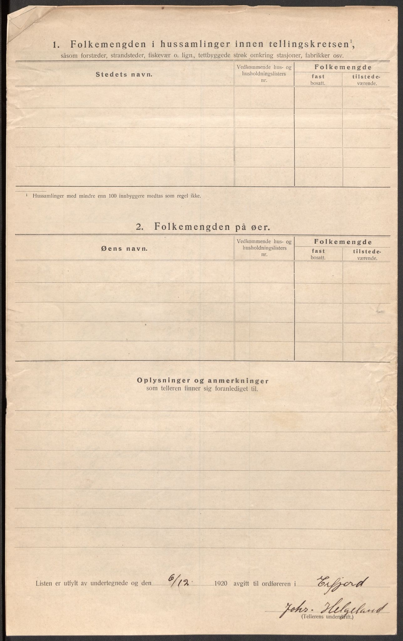 SAST, Folketelling 1920 for 1137 Erfjord herred, 1920, s. 15