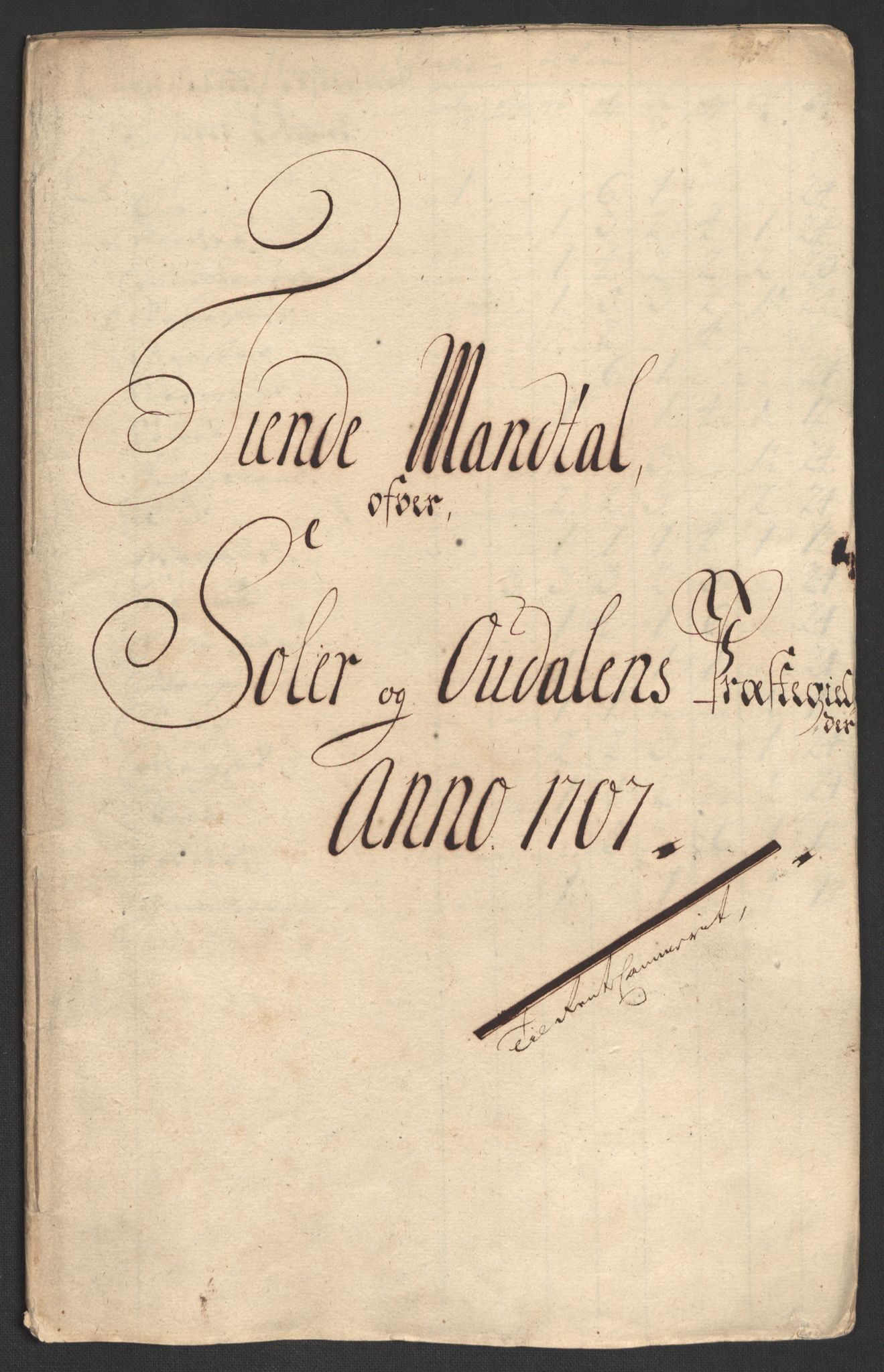 Rentekammeret inntil 1814, Reviderte regnskaper, Fogderegnskap, RA/EA-4092/R13/L0844: Fogderegnskap Solør, Odal og Østerdal, 1707, s. 144