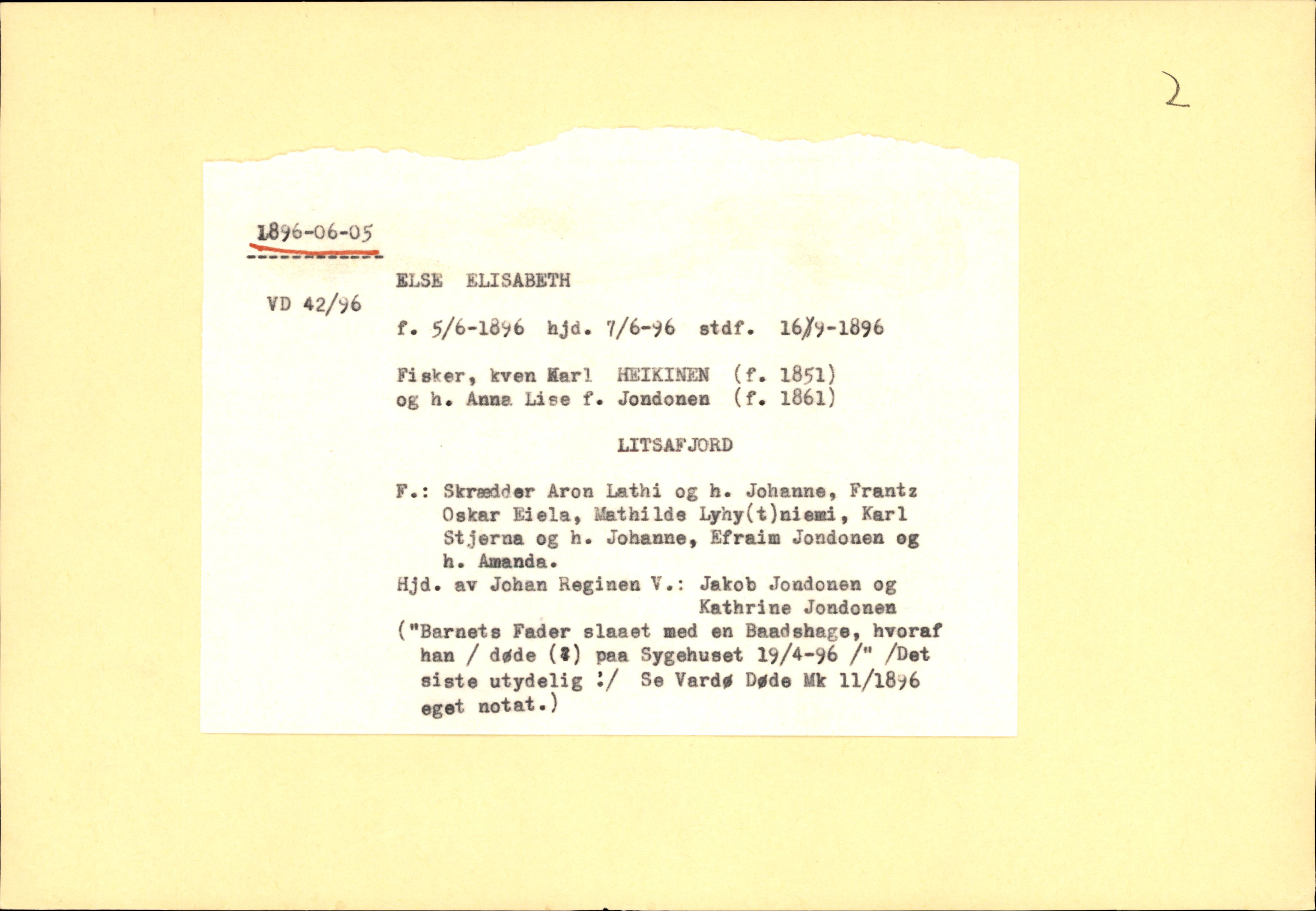 Ola Sæthers samling, AIN/A-12/118/F/L0001: Register fra Vardø kirkebøker: Utflyttet, døpte, konfirmerte., 1876-1906