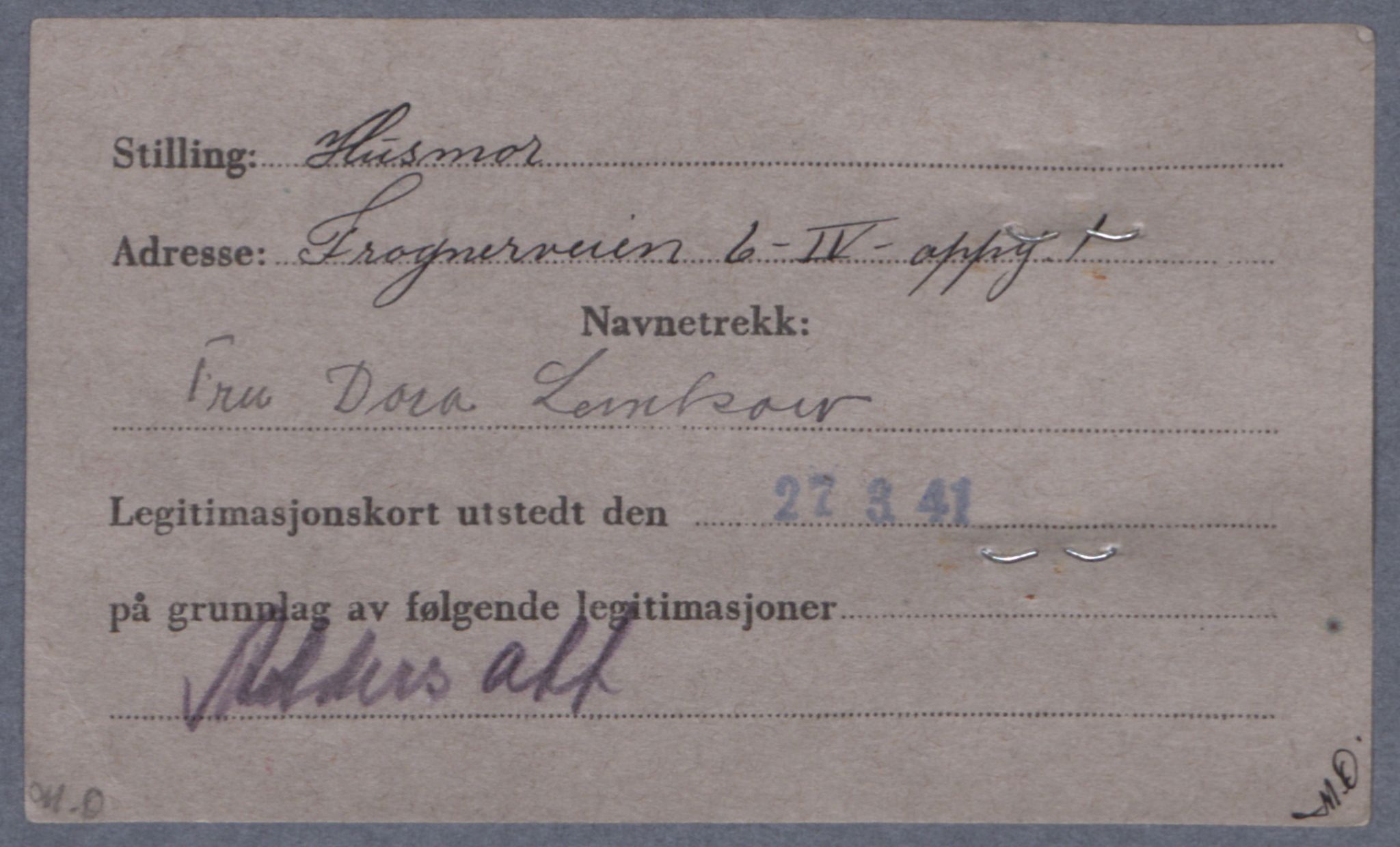 Sosialdepartementet, Våre Falne, RA/S-1708/E/Ee/L0021A: Fotografier av jøder på legitimasjonskort (1941-42), 1941-1942, s. 228