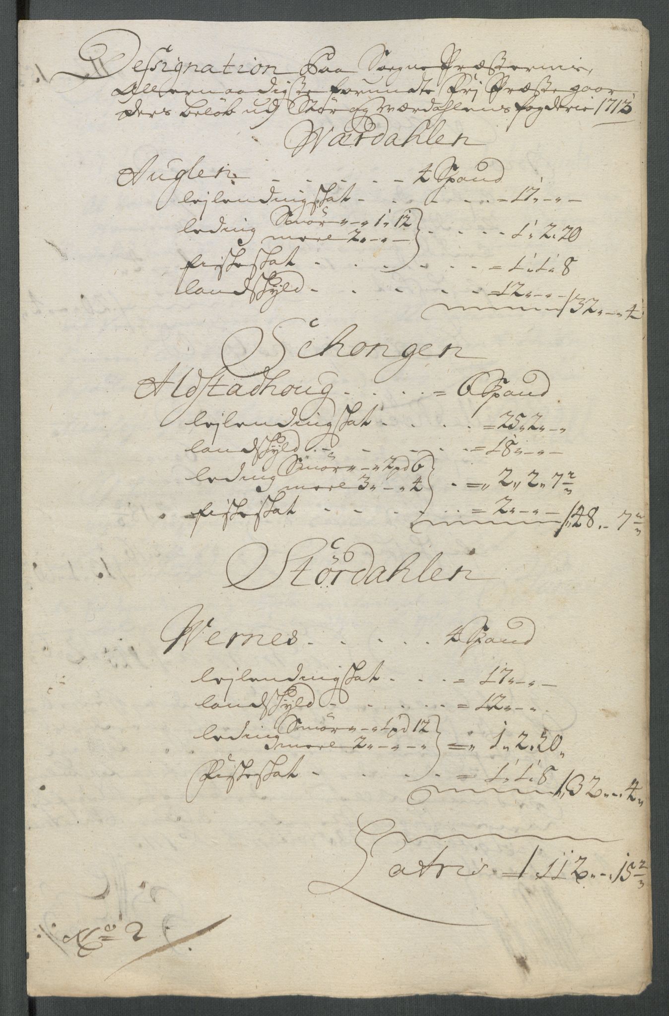 Rentekammeret inntil 1814, Reviderte regnskaper, Fogderegnskap, AV/RA-EA-4092/R62/L4203: Fogderegnskap Stjørdal og Verdal, 1713, s. 253