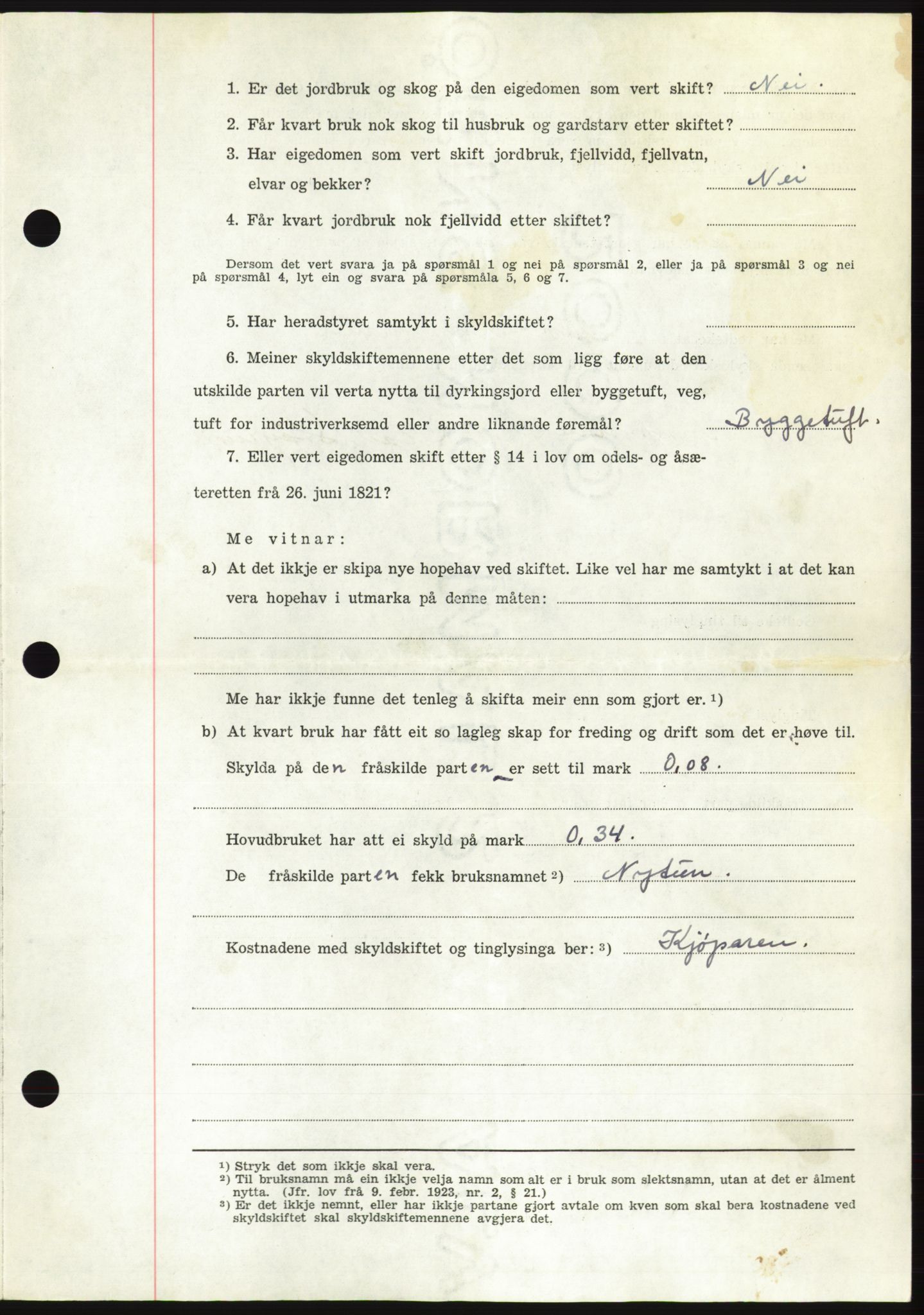 Søre Sunnmøre sorenskriveri, AV/SAT-A-4122/1/2/2C/L0105: Pantebok nr. 31A, 1956-1957, Dagboknr: 10/1957
