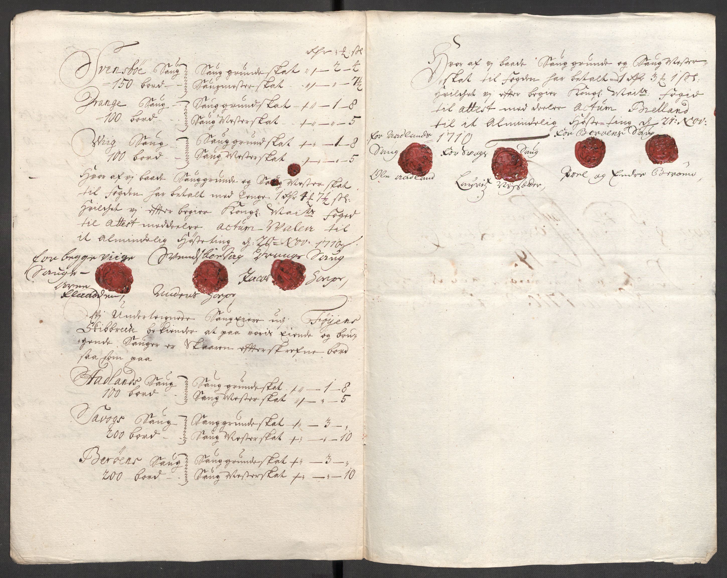 Rentekammeret inntil 1814, Reviderte regnskaper, Fogderegnskap, AV/RA-EA-4092/R48/L2986: Fogderegnskap Sunnhordland og Hardanger, 1709-1710, s. 477