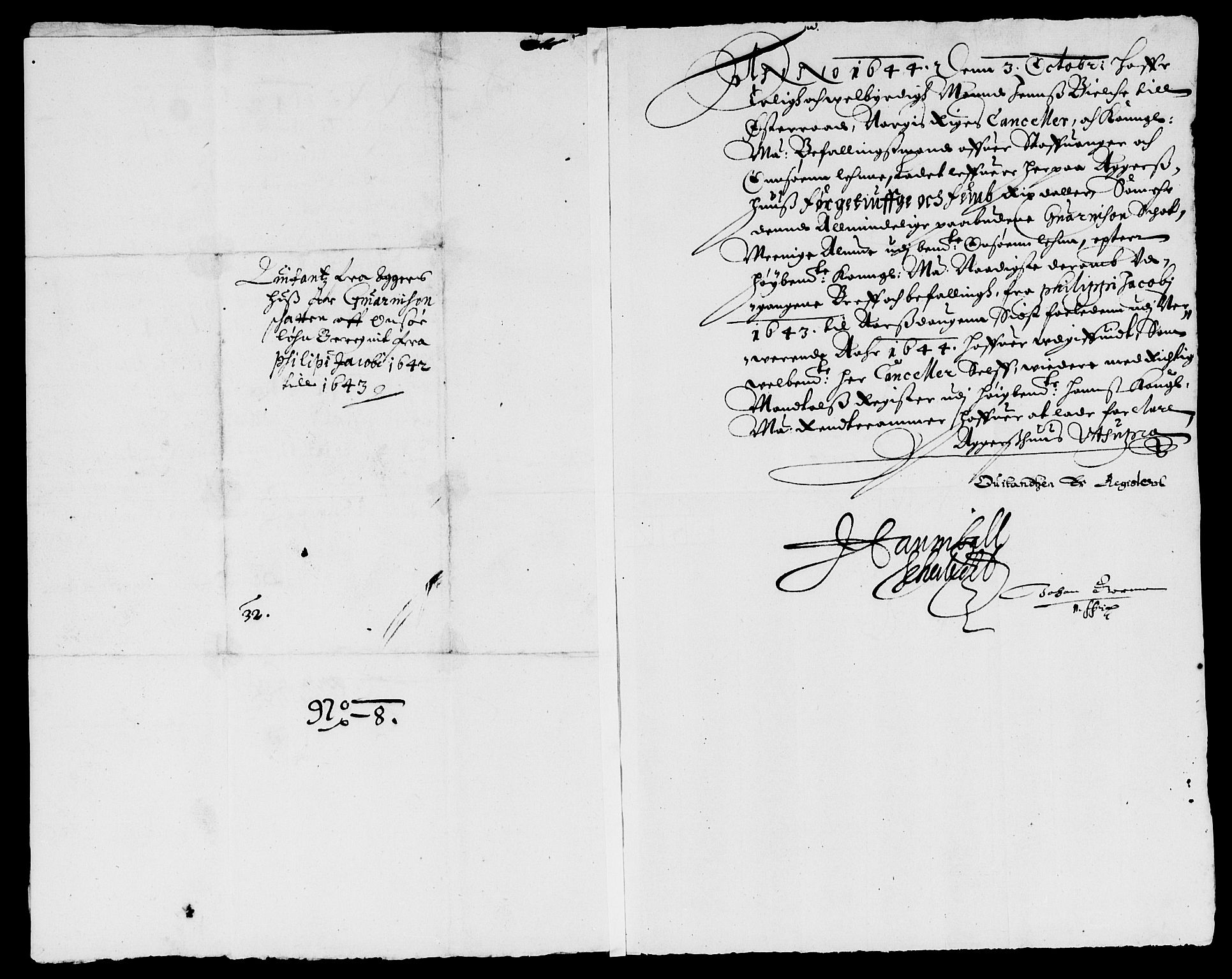 Rentekammeret inntil 1814, Reviderte regnskaper, Lensregnskaper, AV/RA-EA-5023/R/Rb/Rbe/L0002: Onsøy len, 1615-1650