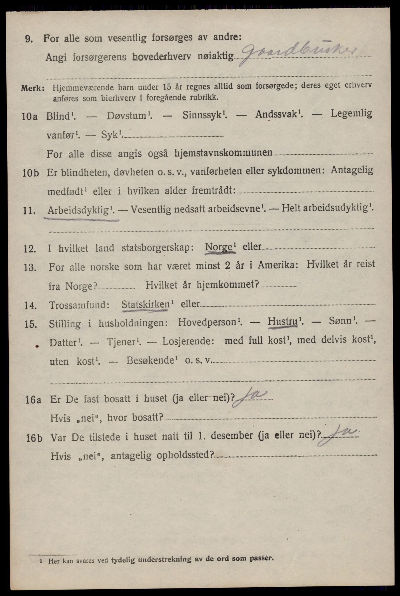 SAST, Folketelling 1920 for 1126 Hetland herred, 1920, s. 3578
