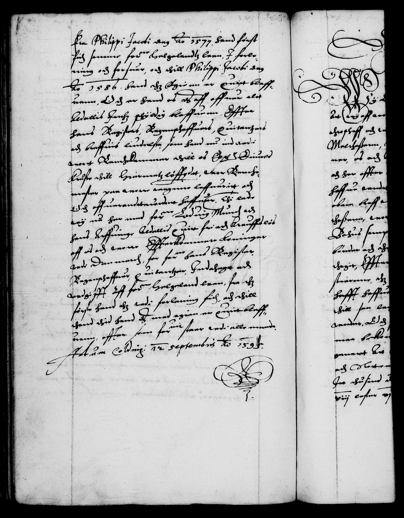 Danske Kanselli 1572-1799, RA/EA-3023/F/Fc/Fca/Fcaa/L0002: Norske registre (mikrofilm), 1588-1596, s. 259b