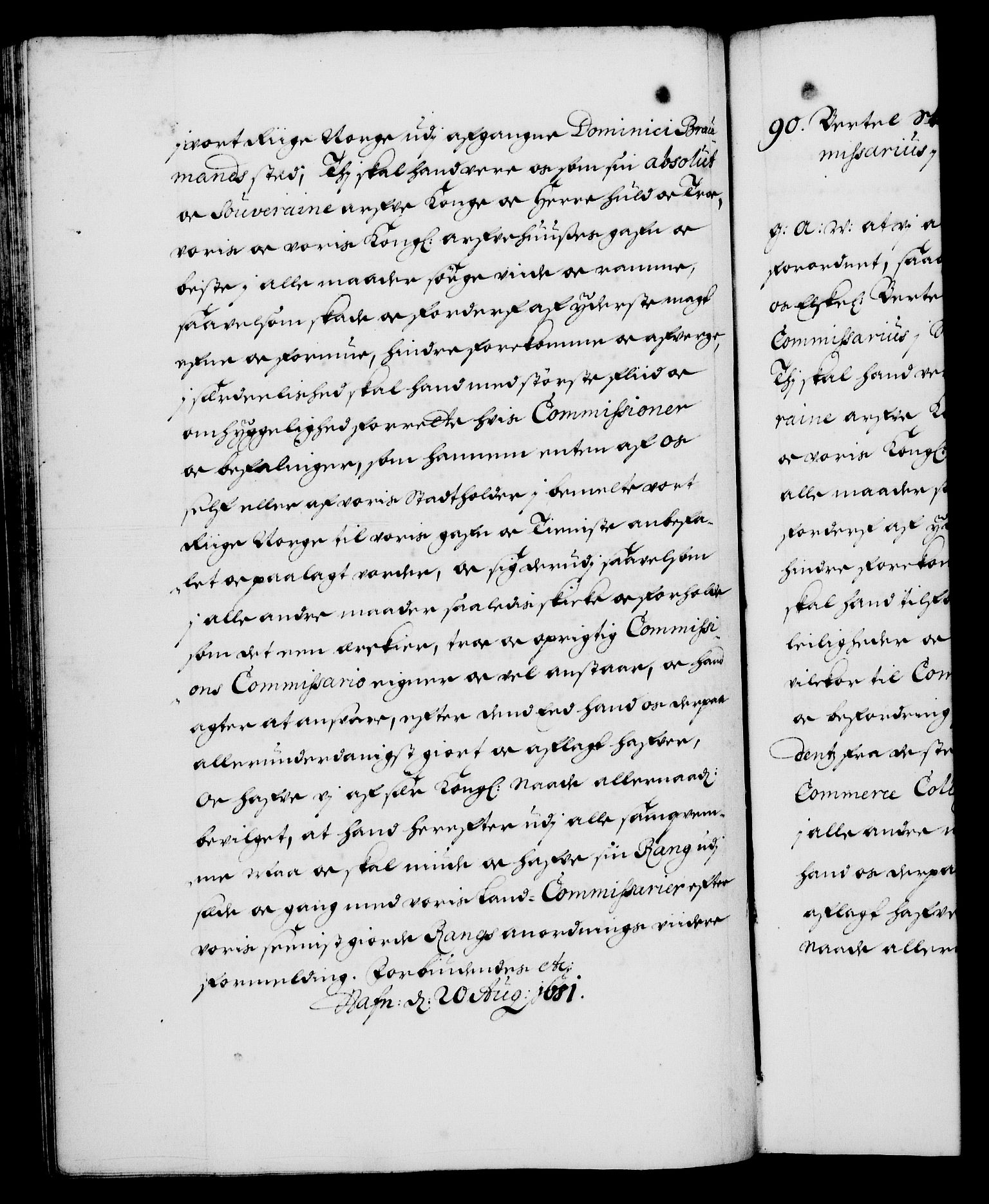 Danske Kanselli 1572-1799, RA/EA-3023/F/Fc/Fca/Fcaa/L0013: Norske registre (mikrofilm), 1681-1684, s. 63b