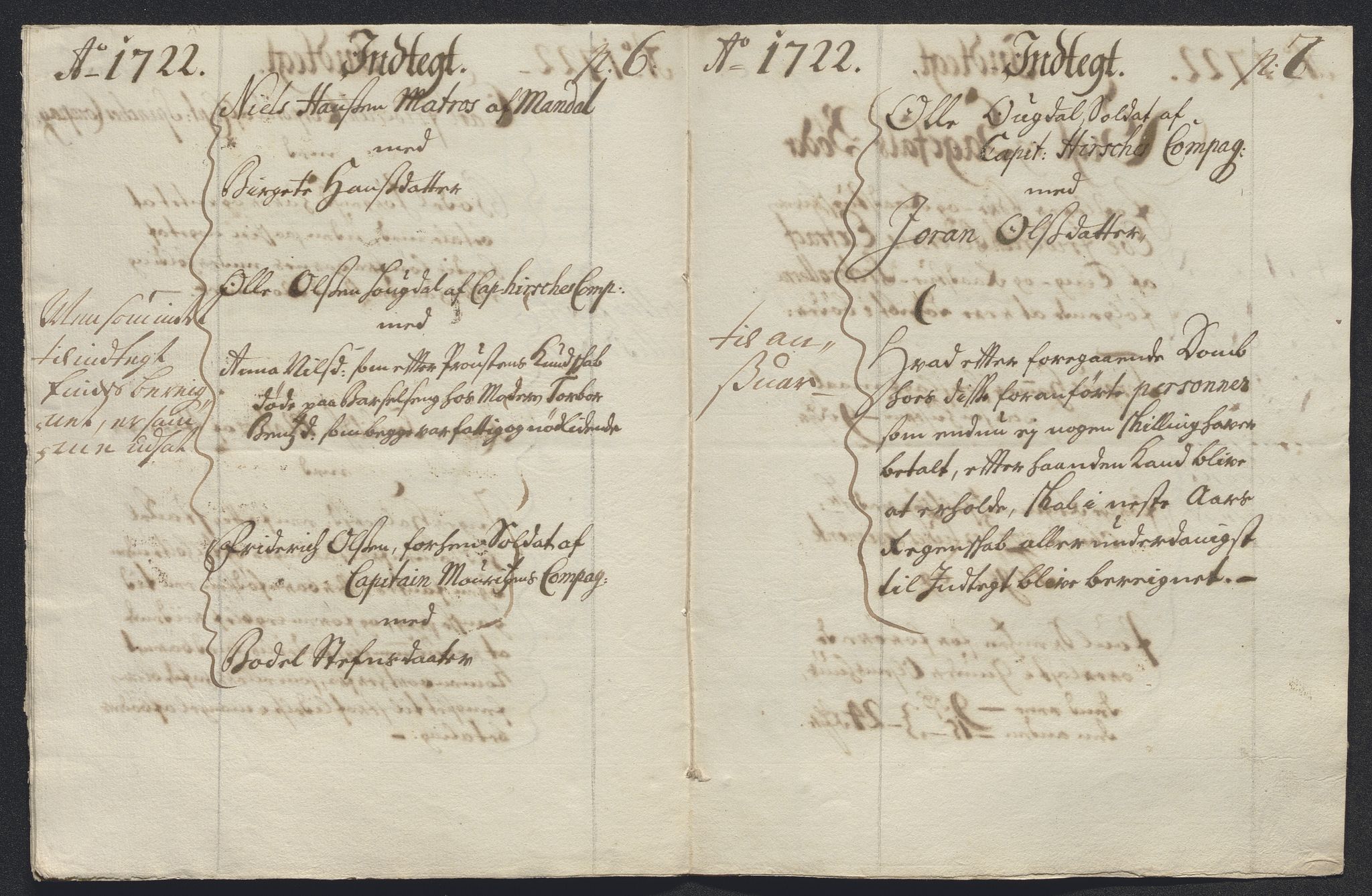 Rentekammeret inntil 1814, Reviderte regnskaper, Byregnskaper, AV/RA-EA-4066/R/Rm/L0286: [M19] Sikt og sakefall, 1719-1727, s. 85