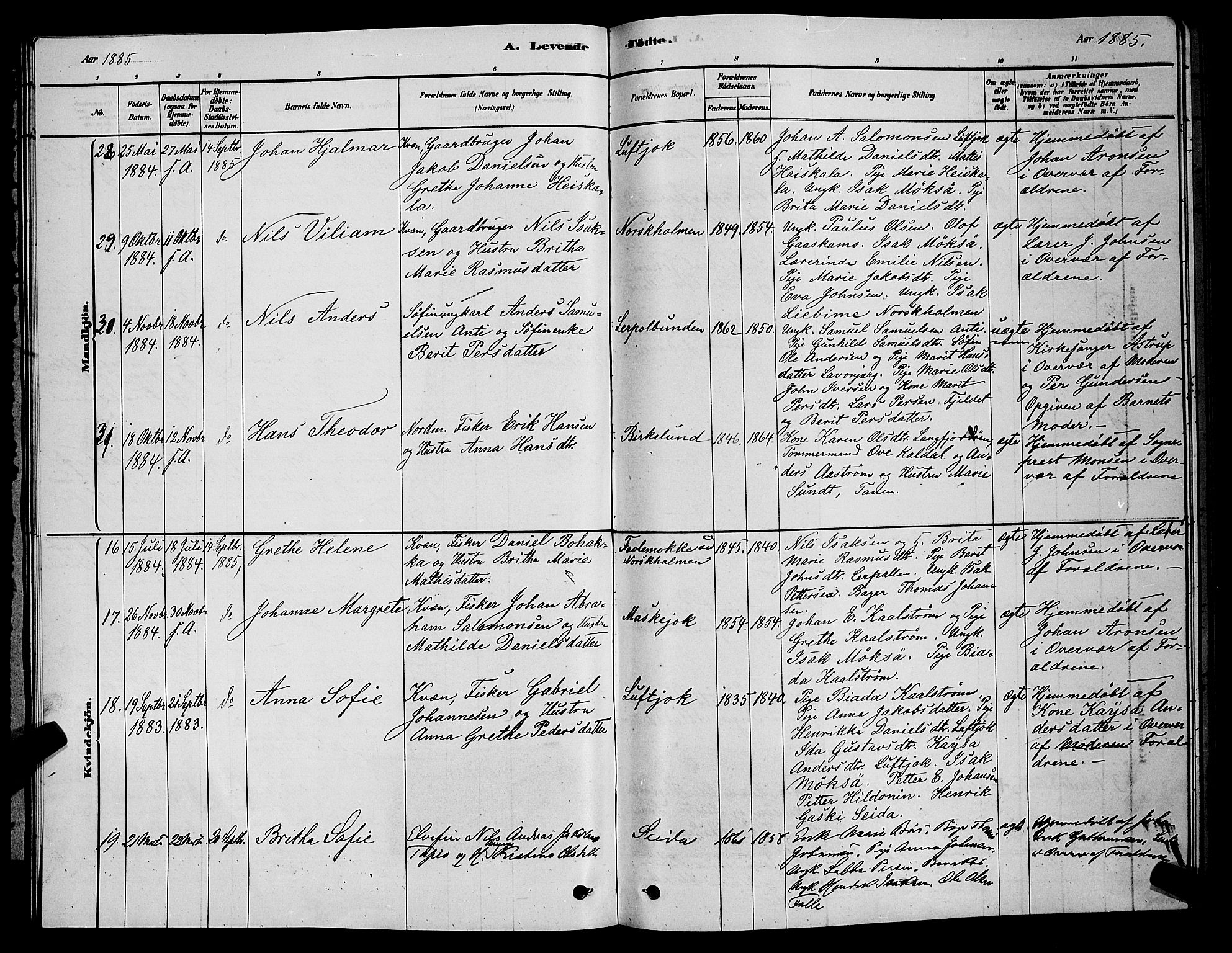 Tana sokneprestkontor, AV/SATØ-S-1334/H/Hb/L0003klokker: Klokkerbok nr. 3, 1878-1890