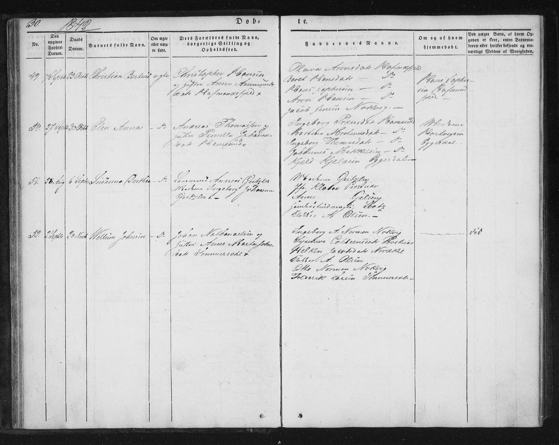 Ministerialprotokoller, klokkerbøker og fødselsregistre - Nordland, AV/SAT-A-1459/859/L0843: Ministerialbok nr. 859A03, 1840-1848, s. 30