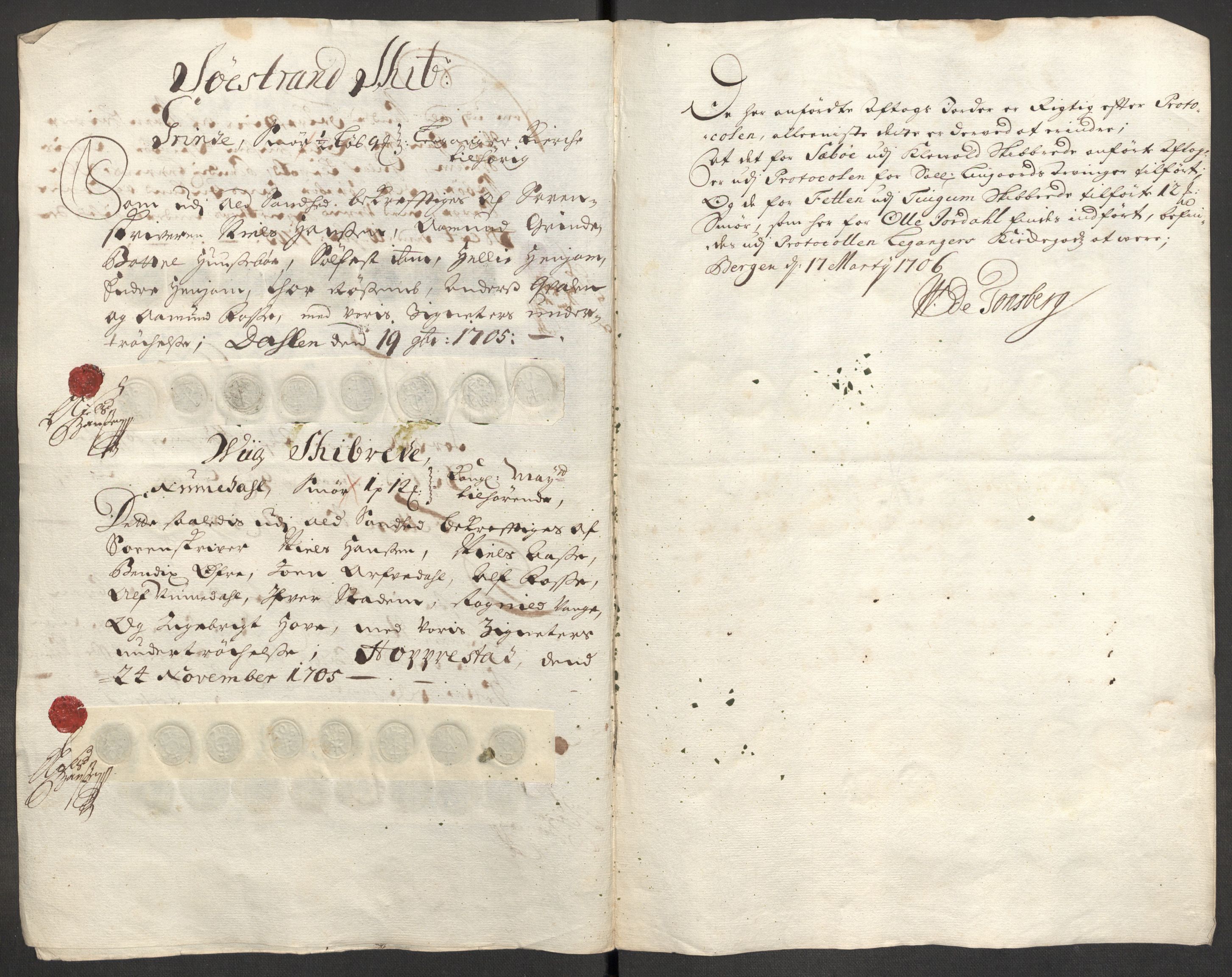 Rentekammeret inntil 1814, Reviderte regnskaper, Fogderegnskap, RA/EA-4092/R52/L3314: Fogderegnskap Sogn, 1705-1707, s. 148