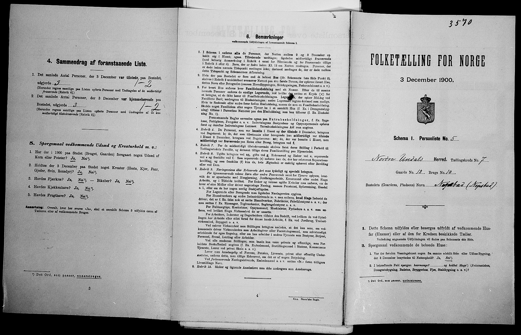 SAK, Folketelling 1900 for 1028 Nord-Audnedal herred, 1900, s. 623