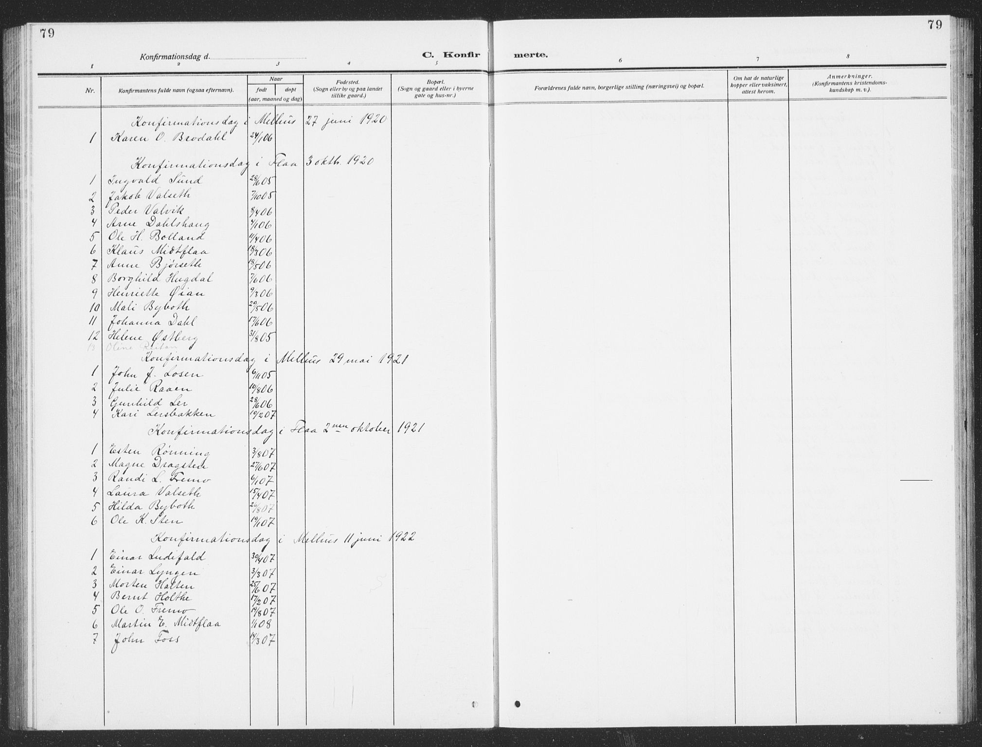 Ministerialprotokoller, klokkerbøker og fødselsregistre - Sør-Trøndelag, SAT/A-1456/693/L1124: Klokkerbok nr. 693C05, 1911-1941, s. 79