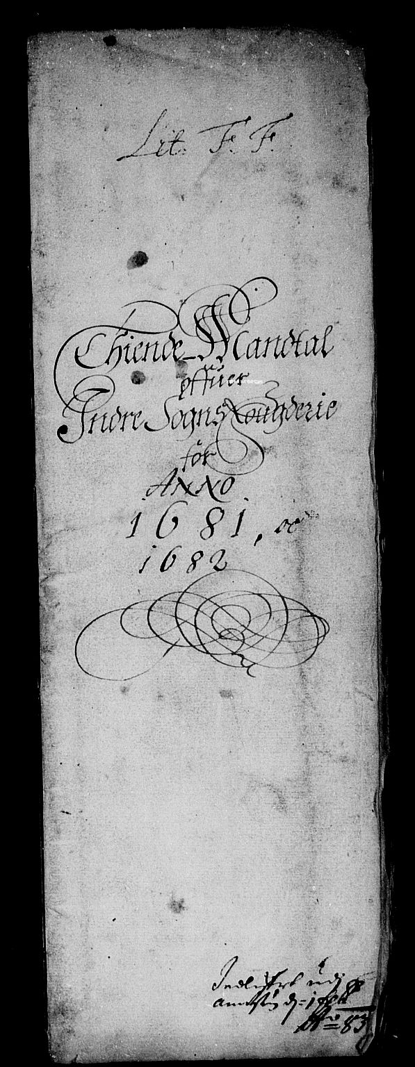 Rentekammeret inntil 1814, Reviderte regnskaper, Stiftamtstueregnskaper, Bergen stiftamt, RA/EA-6043/R/Rc/L0061: Bergen stiftamt, 1681