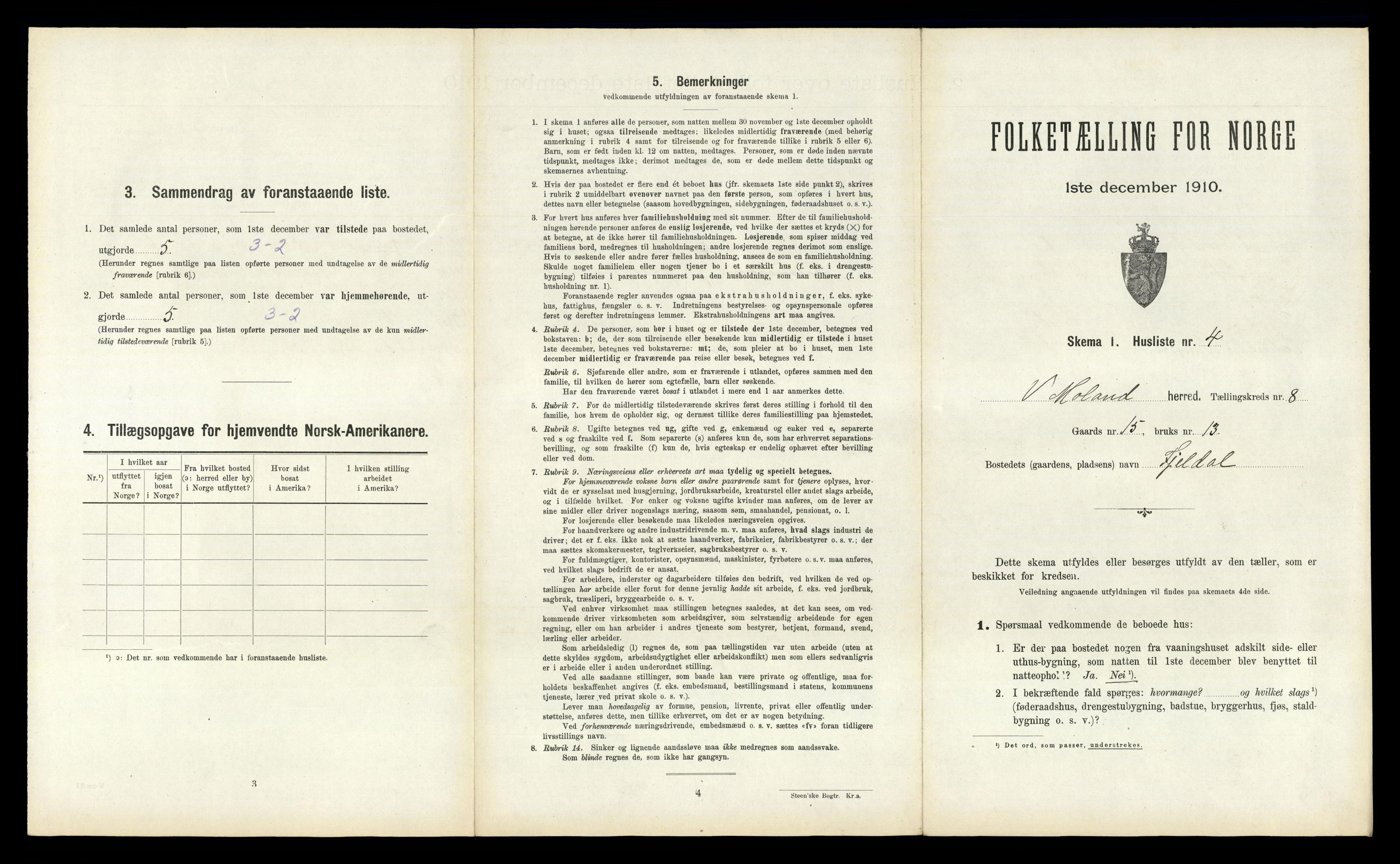 RA, Folketelling 1910 for 0926 Vestre Moland herred, 1910, s. 776