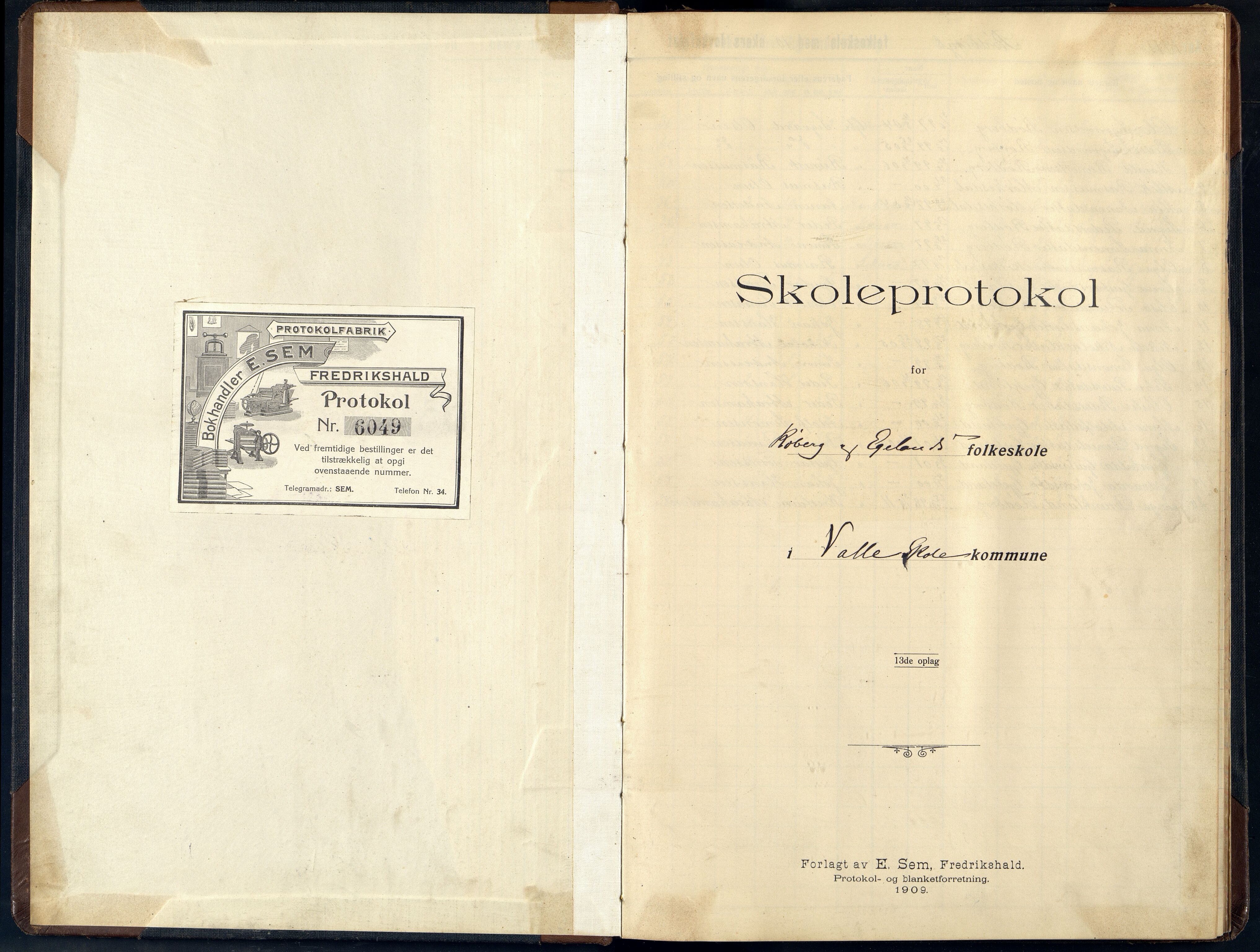 Sør-Audnedal kommune - Egeland Skole, ARKSOR/1029SØ550/G/L0001: Skoleprotokoll, 1911-1925