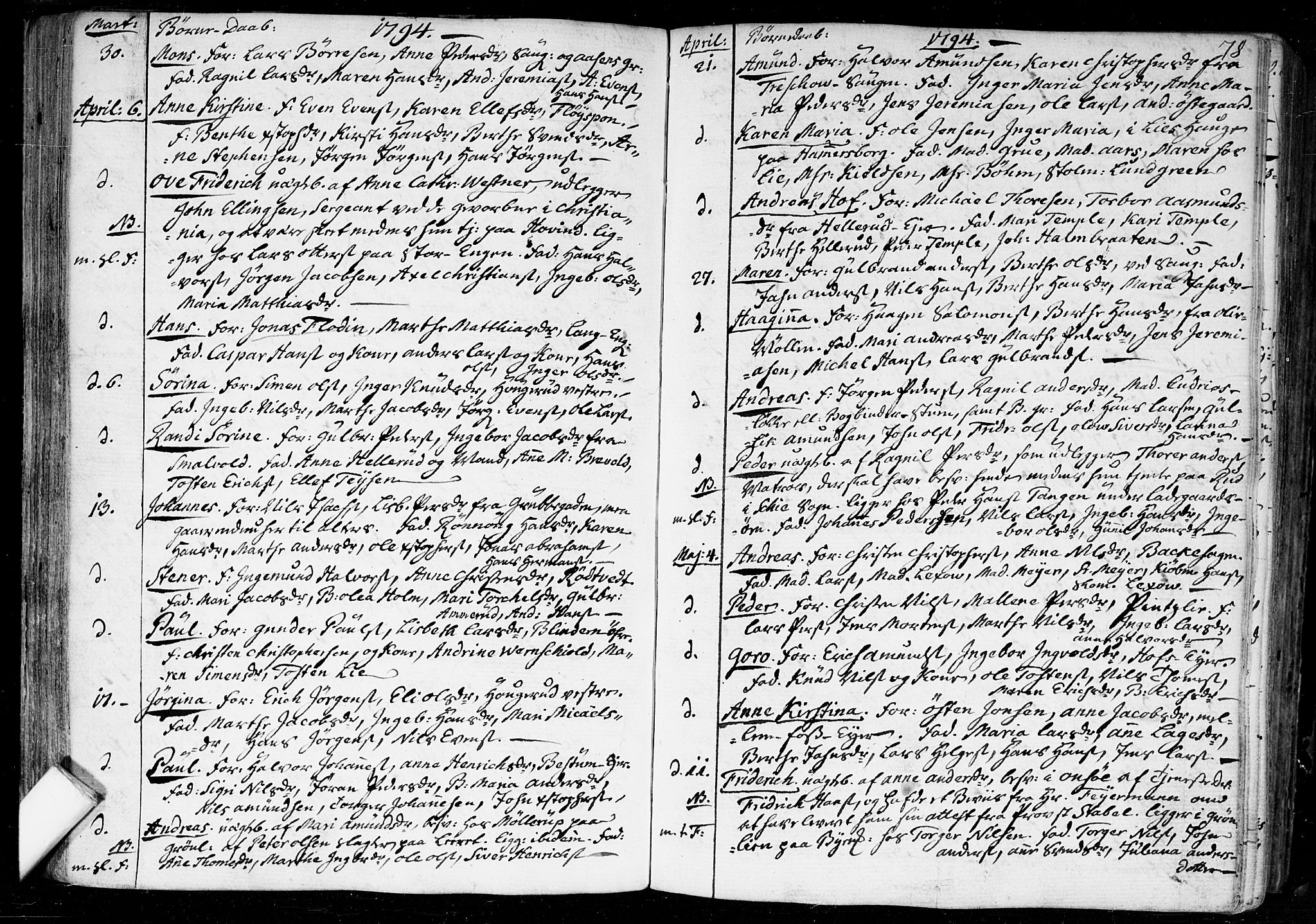 Aker prestekontor kirkebøker, AV/SAO-A-10861/F/L0010: Ministerialbok nr. 10, 1786-1809, s. 78