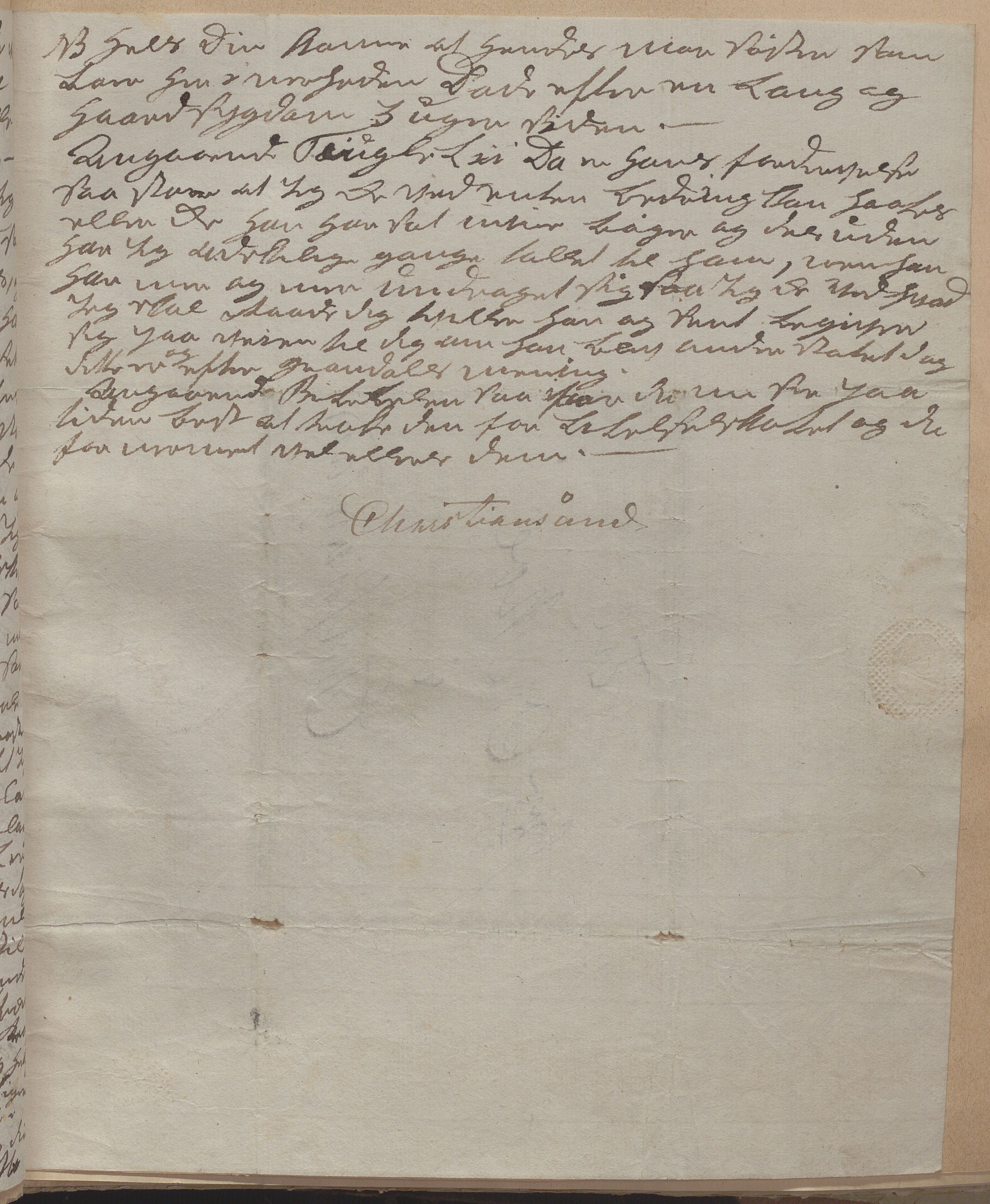 Heggtveitsamlingen, TMF/A-1007/H/L0050: Innbundne brev, Ms A, med innlagt registratur. , 1800-1850