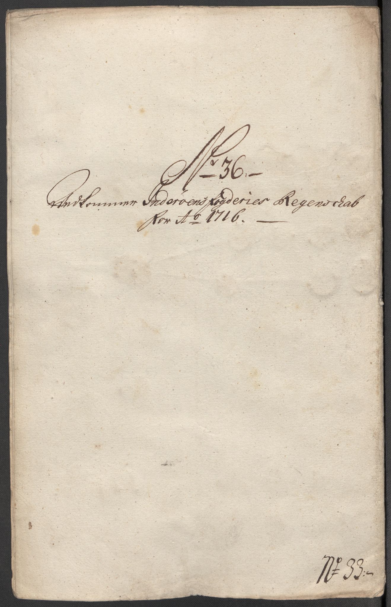 Rentekammeret inntil 1814, Reviderte regnskaper, Fogderegnskap, AV/RA-EA-4092/R63/L4324: Fogderegnskap Inderøy, 1716, s. 289