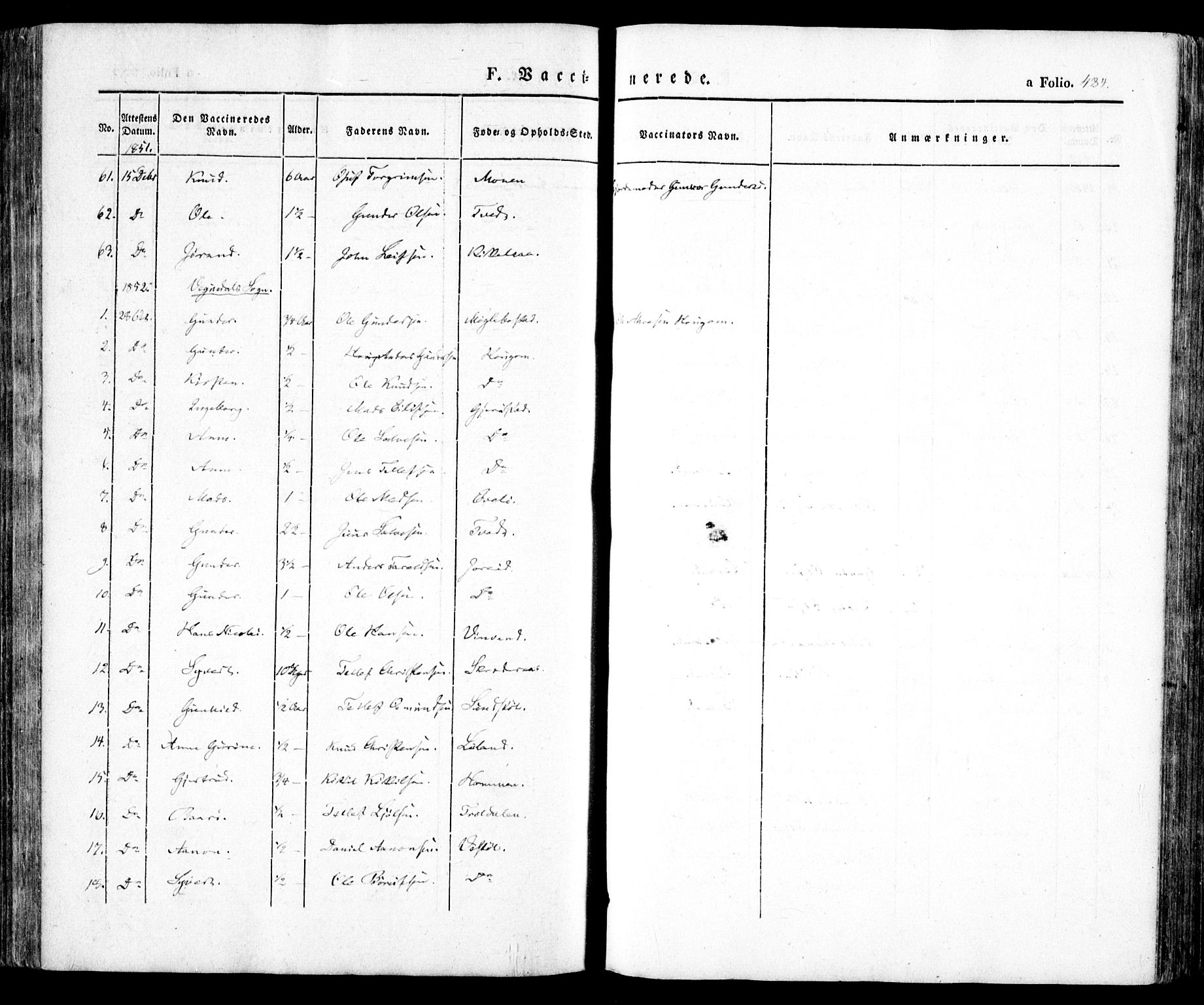 Evje sokneprestkontor, SAK/1111-0008/F/Fa/Faa/L0005: Ministerialbok nr. A 5, 1843-1865, s. 484