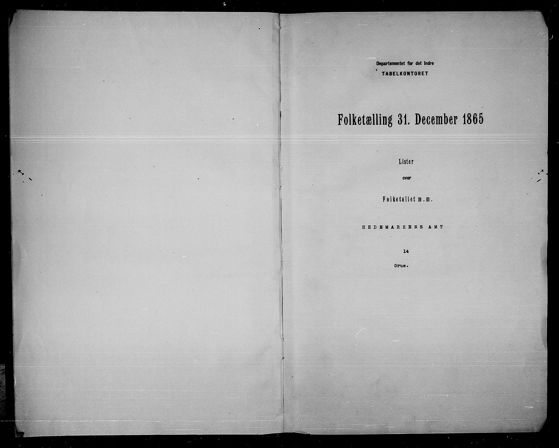 RA, Folketelling 1865 for 0423P Grue prestegjeld, 1865, s. 3